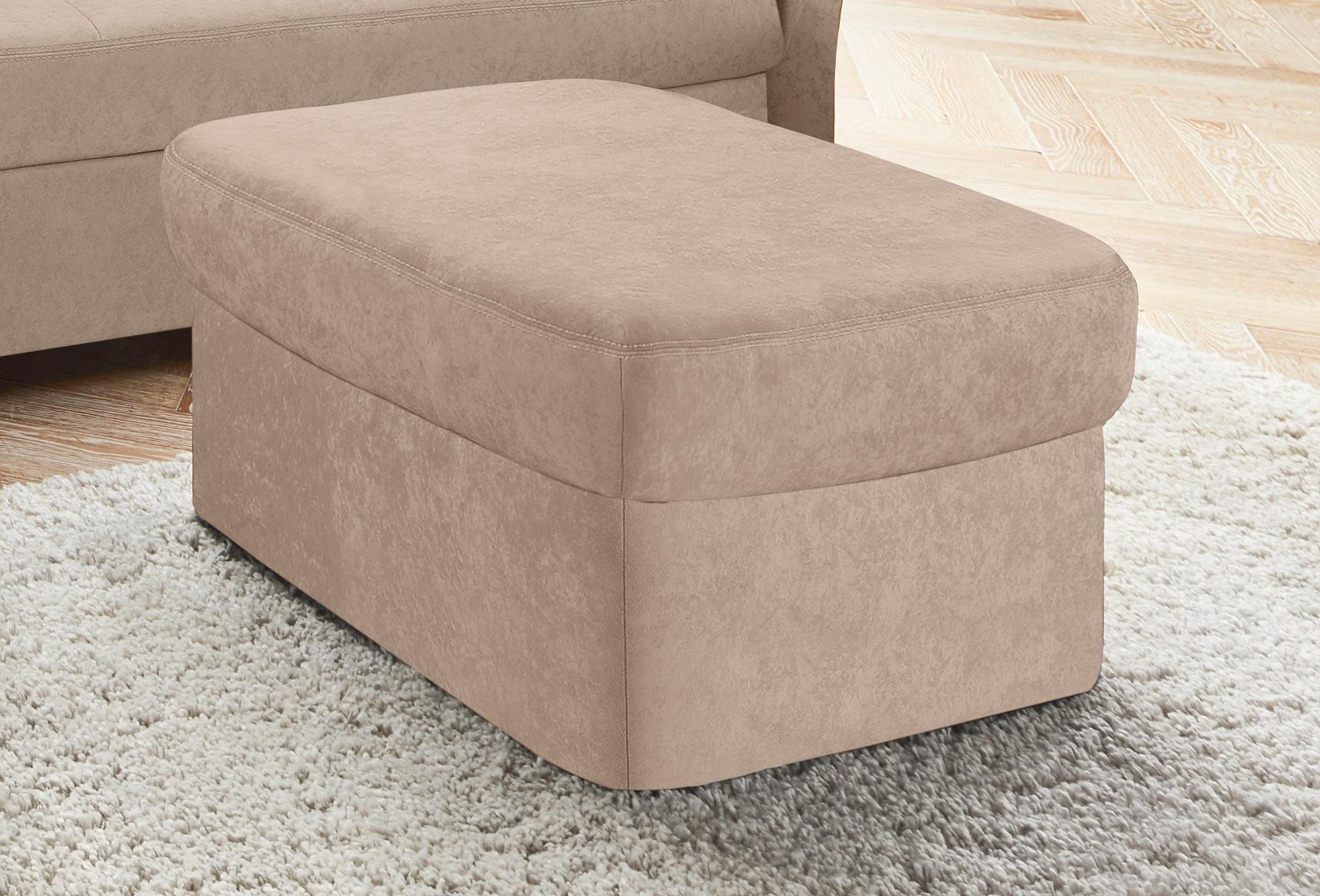 DOMO collection Polsterhocker "ELVA elegant, bequem und hochwertig" passend zu den Sitzmöbeln der Serie ELVA