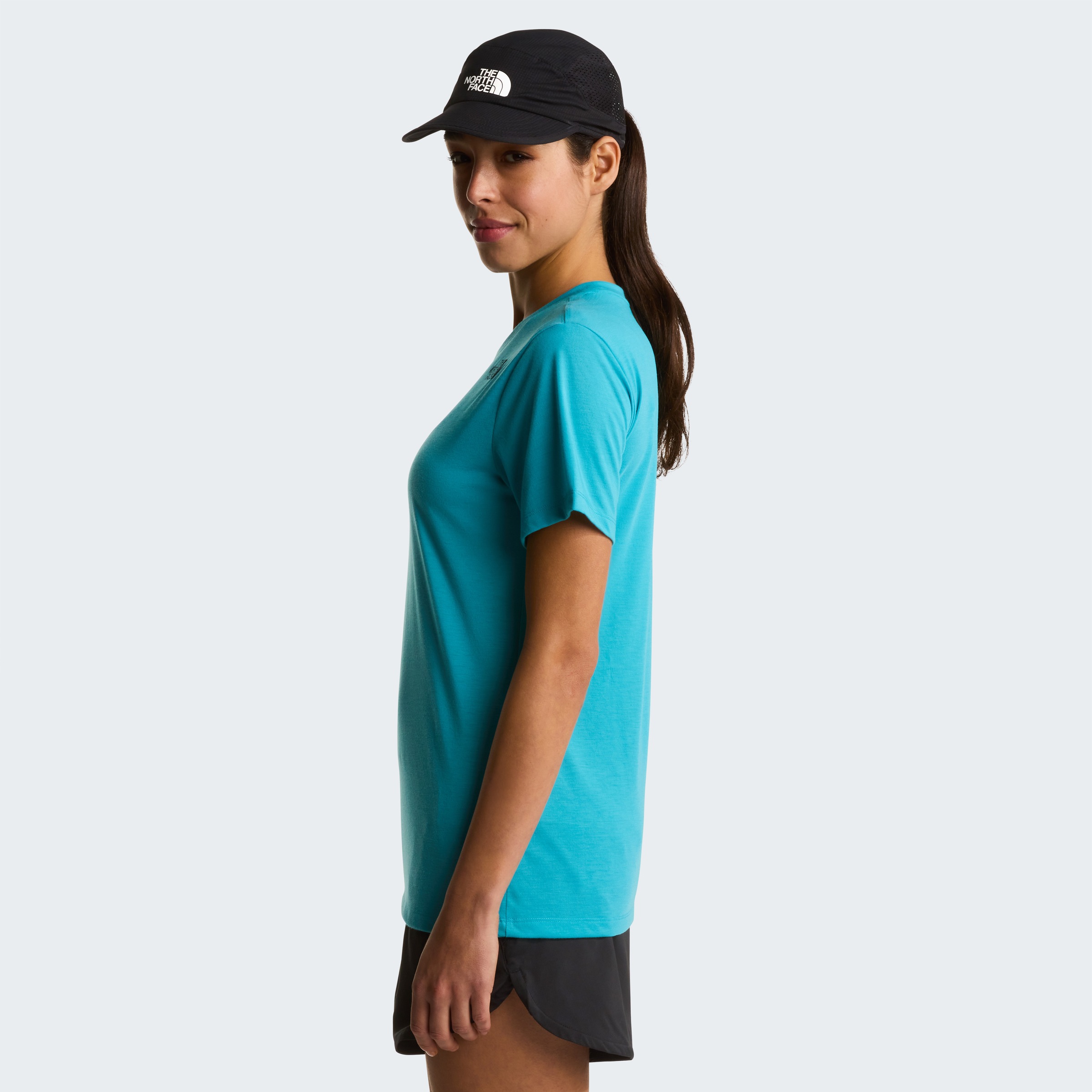 The North Face T-Shirt »W BITMAP LOGO SHORT SLEEVES TEE-GRAPHIC« sportlicher Stil, Kurzarm, für Sportmode und Outdoormode