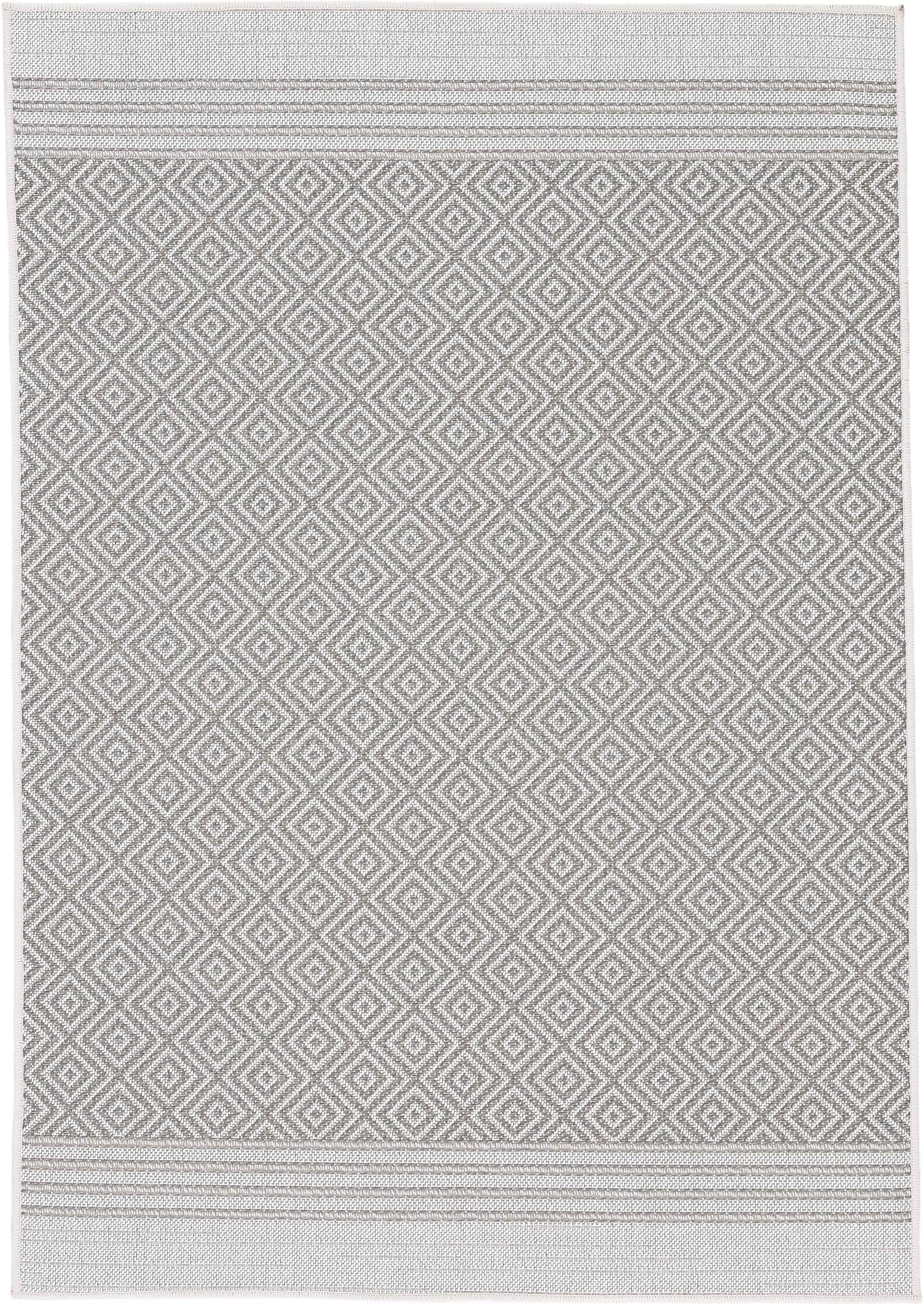 carpetfine Teppich "Boho 103, auch als Läufer erhältlich" rechteckig 4 mm Höhe robustes Flachgewebe, Sisal Optik, UV-beständig, In- und Outdoor