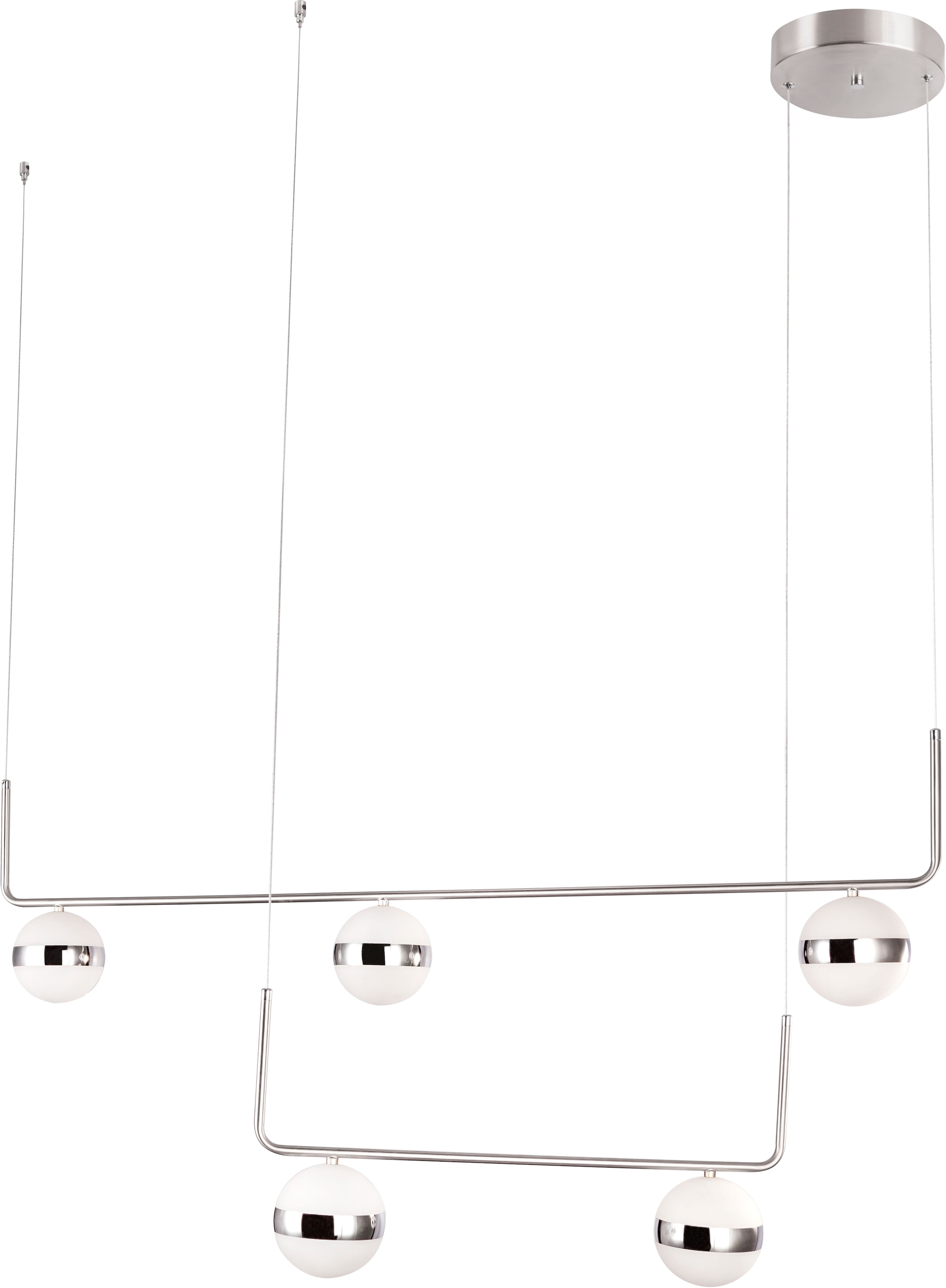 GLOBO LIGHTING LED Pendelleuchte »LOVEST«, Leuchtmittel LED-Modul | LED fest integriert, Hängelampe/Hängeleuchte/Wohnzimmer/Esstisch/elegant