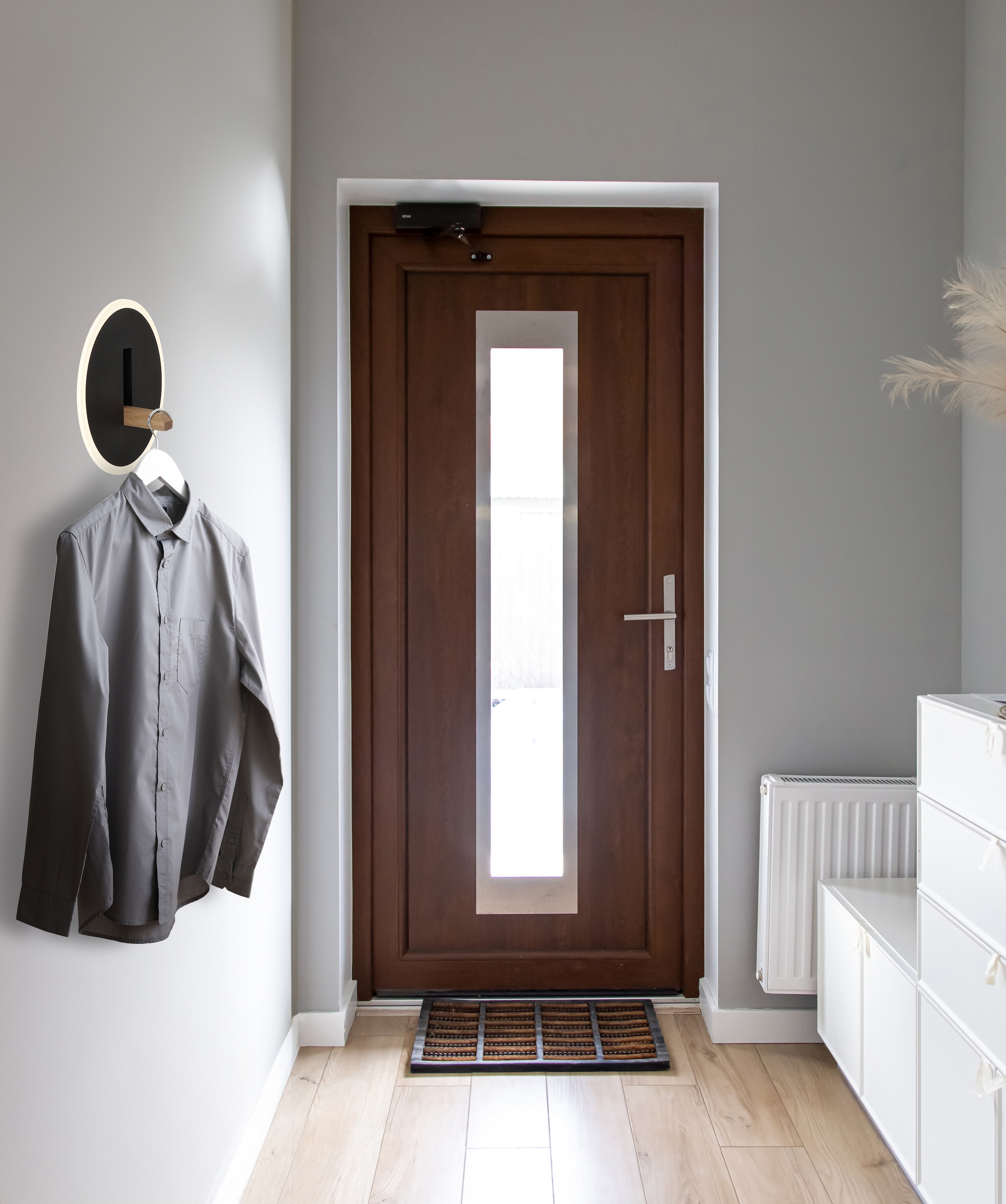 GLOBO LIGHTING LED Wandleuchte »AVERY«, Leuchtmittel LED-Modul | LED fest integriert, Wandlampe/herunterklappbarer Kleiderhaken/Flur/Garderobe
