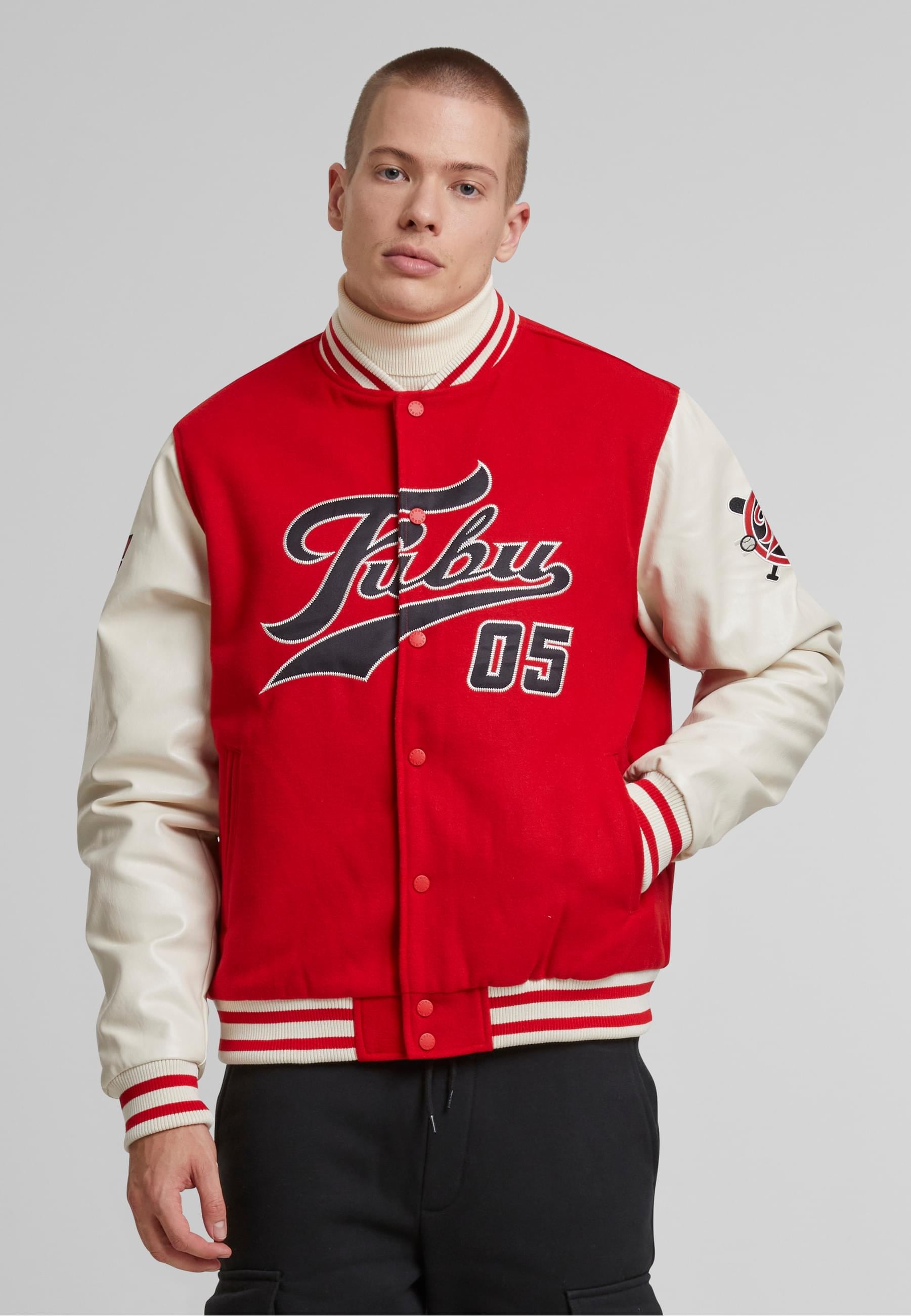 Fubu Collegejacke »Fubu FM243-003-1 Fubu Varsity Block College Jacket« 1 Stk. tlg. ohne Kapuze