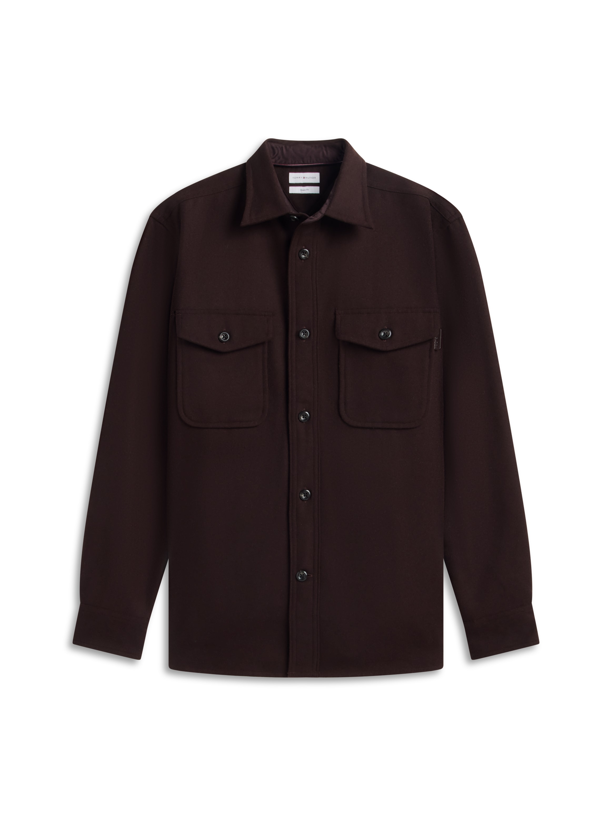 Tommy Hilfiger Langarmhemd »CPO CLASSIC FIT ICON COLLAR« mit Wolle, Relaxed Fit