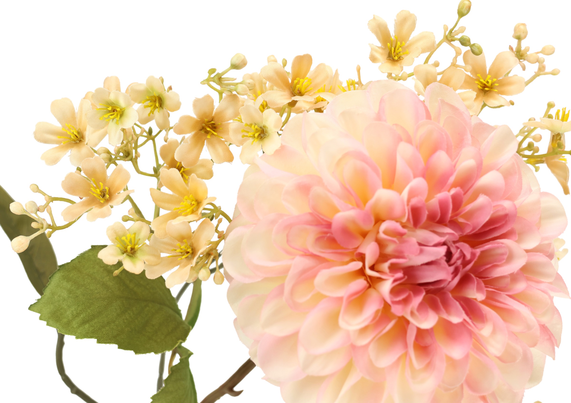 I.GE.A. Kunstblume »Stielblumen-Sortiment Dahlie Blütenzweig«, Zweig Seidenblume Einzelblume Herbstliche Künstliche Blumen Dekoblumen
