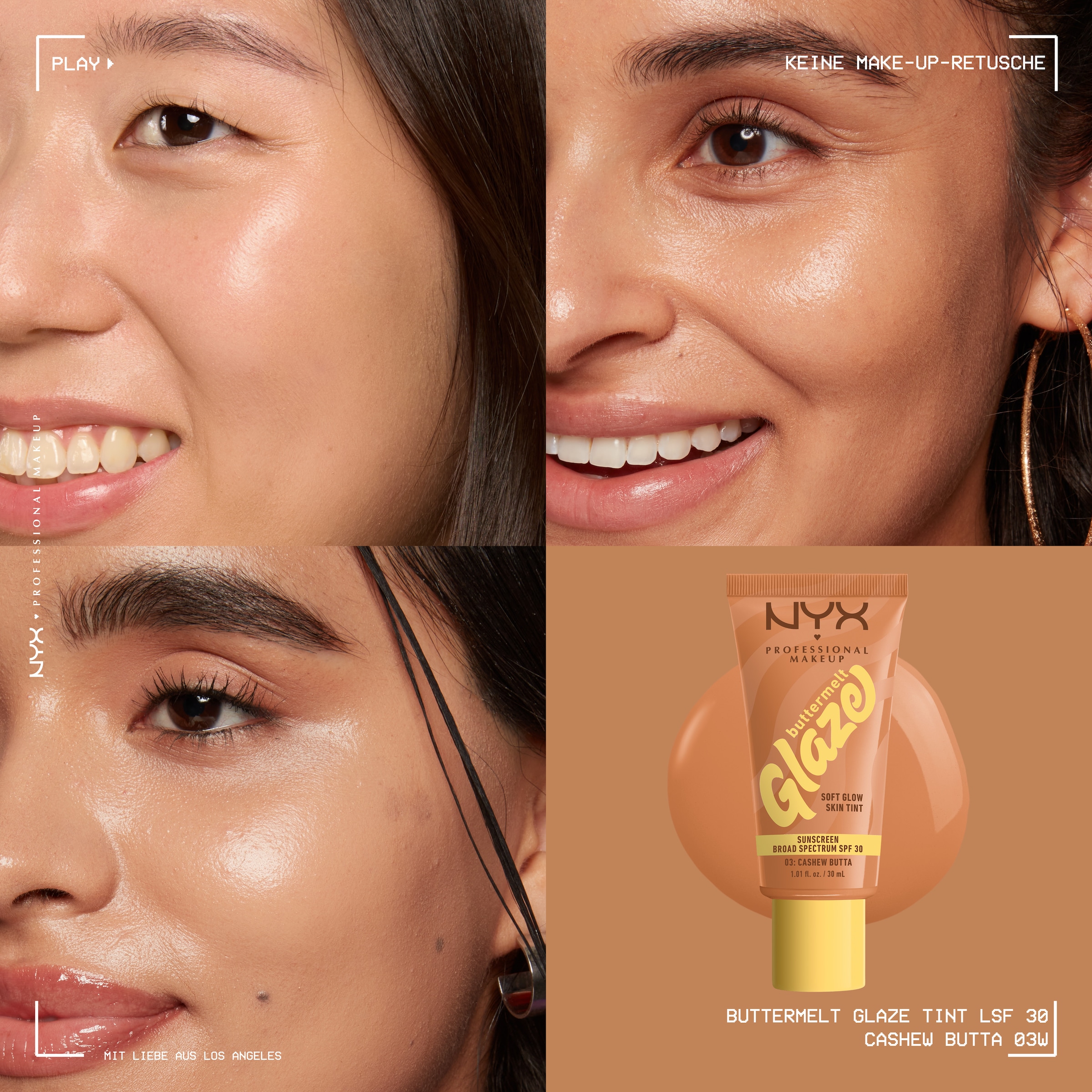 NYX Foundation »NYX Professional Makeup Buttermelt Glaze Foundation LSF 30«