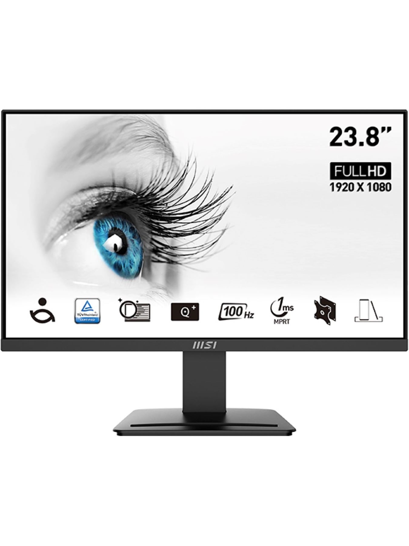 GAMEMAX PC-Komplettsystem »MegaDeal Infinity Mini BK SET2614«, (inkl. Maus & Tastatur), Windows 11 + MSI PRO MP2412DE Monitor 60cm (24")
