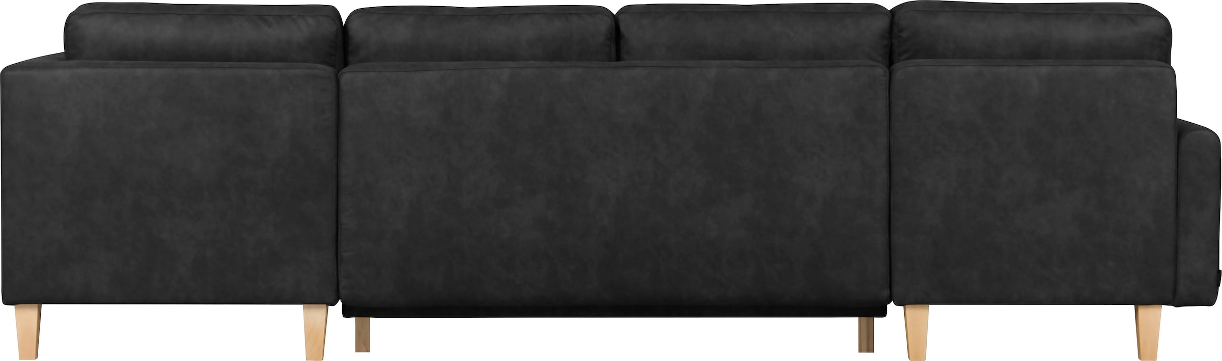 Home affaire Wohnlandschaft »TRIPLO U-Form wahlweise mit Schlaffunktion, B/T/H: 310/192/90 cm«, Schlafsofa, auch mit Bettkasten, Steppung im Rückenkissen