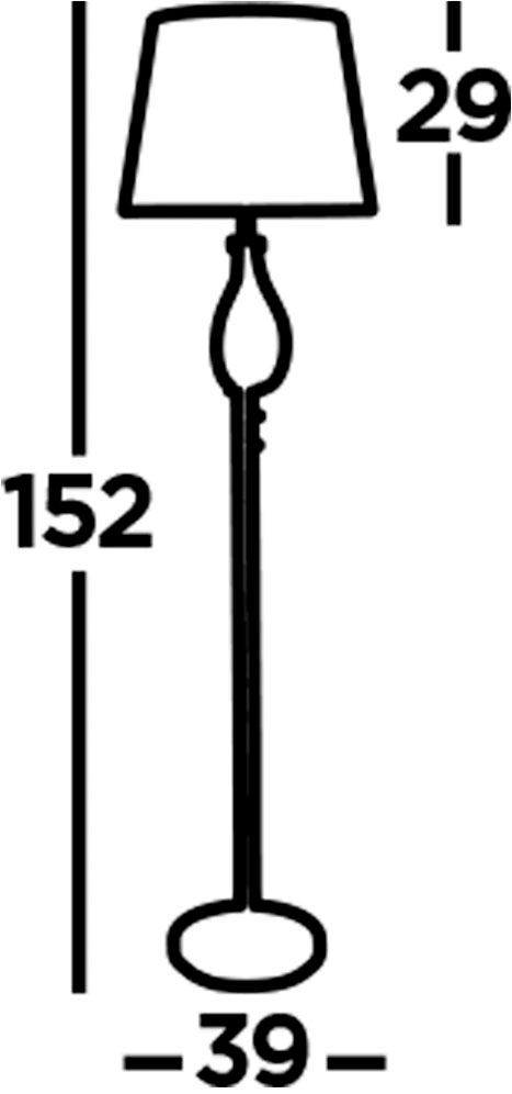 Searchlight Stehlampe »Vegas Floor Lamp« E27 1 Stk.