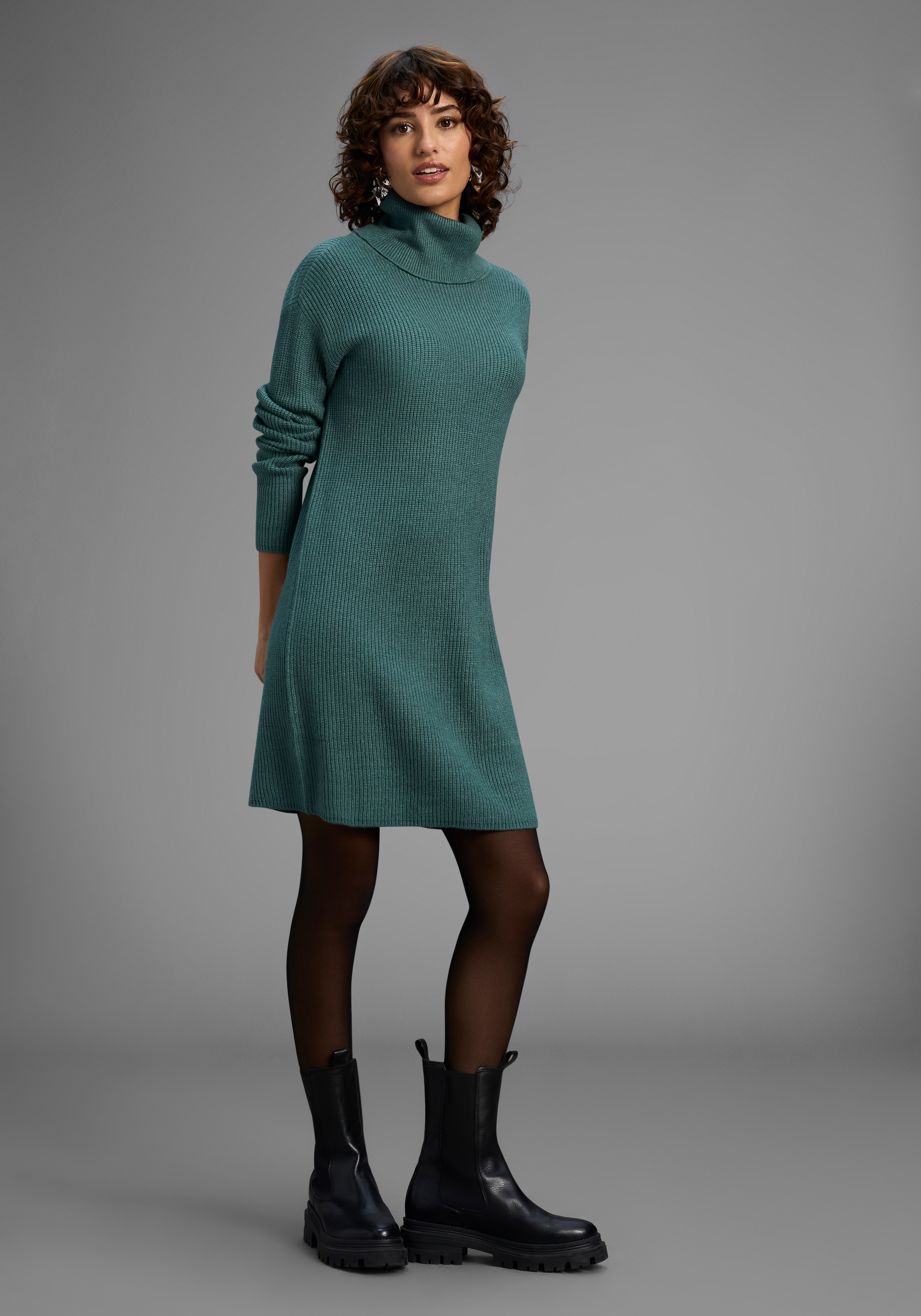 Laura Scott Strickkleid, aus Grobstrick mit Rollkragen - NEUE KOLLEKTION