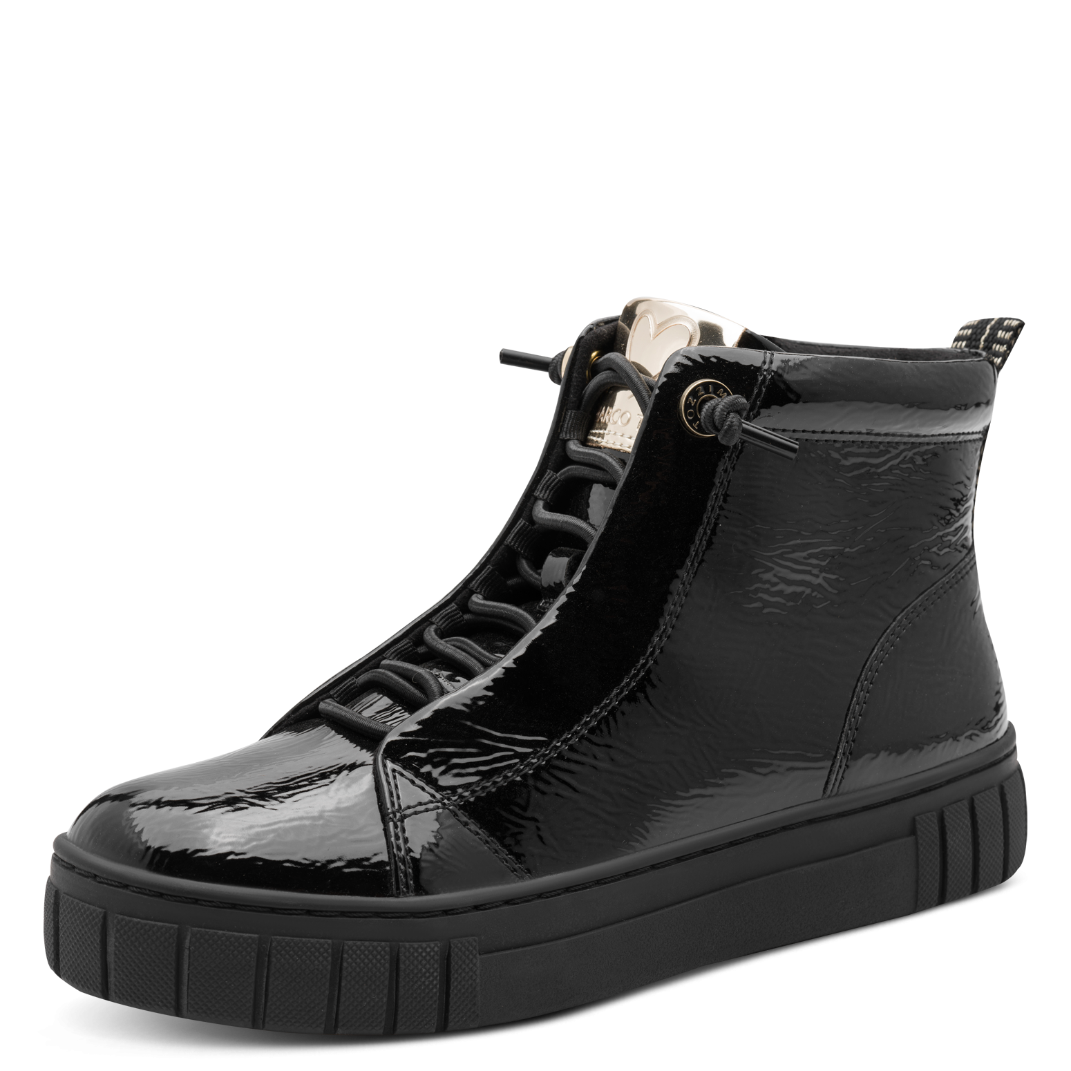 MARCO TOZZI Slip-On Sneaker Plateau, Boots, Slip On mit elastischem Schnürsenkeln
