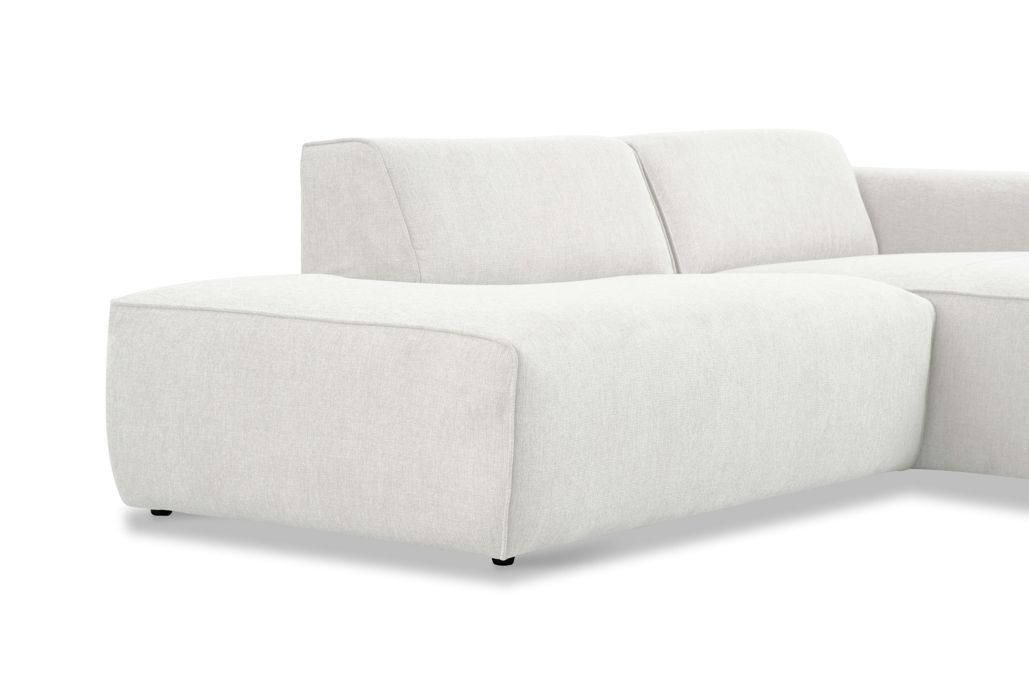 andas Ecksofa »Noord mit Kedernaht, Breite 227 cm«, mit Kedernaht, Breite 227 cm, Cord, Struktur, Webstoff