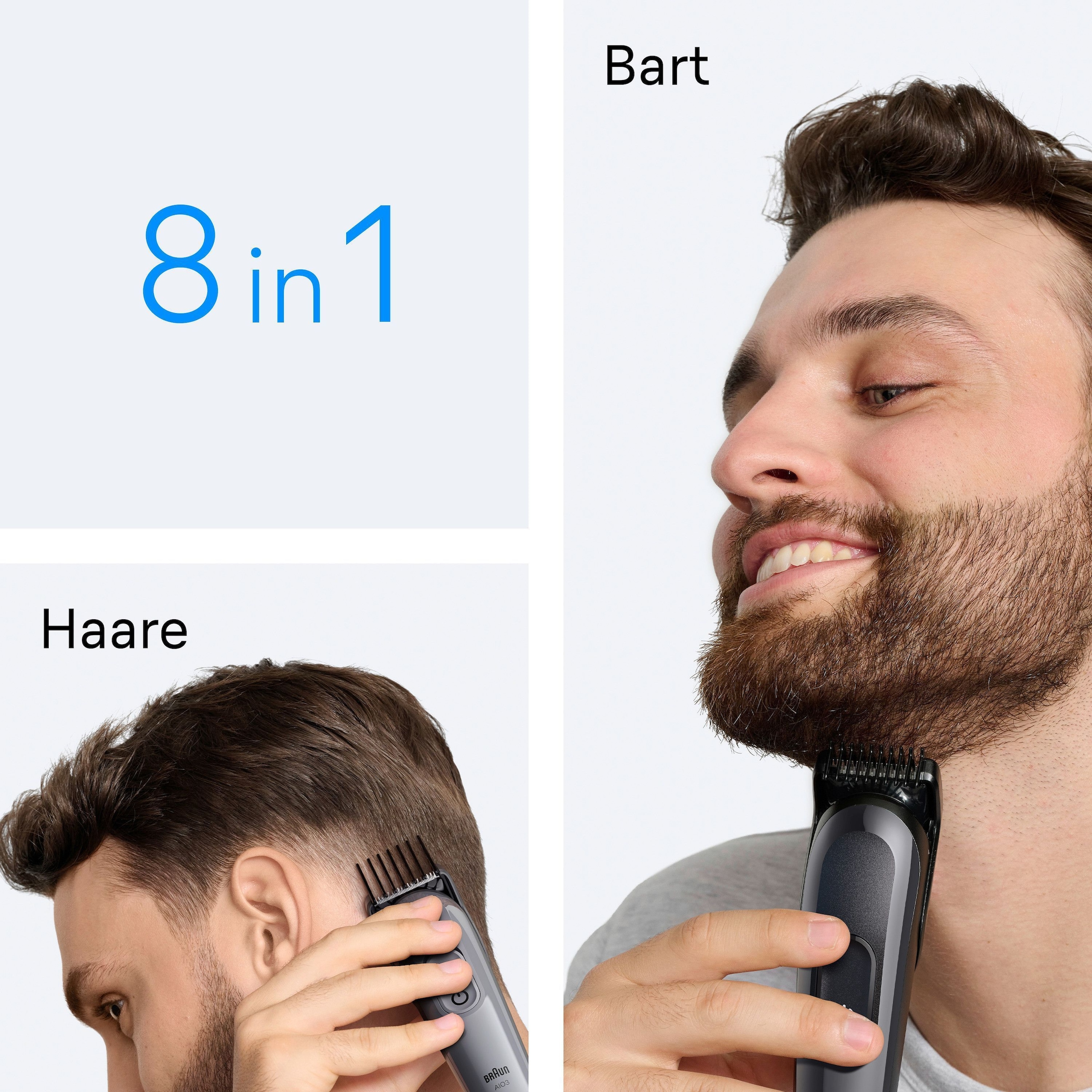 Braun Haarschneider »All-in-One Series 3, 8in1 Pflegeset« ultrascharfe Klinge, 14 Längeneinstellungen, 50 Min Akkulaufzeit