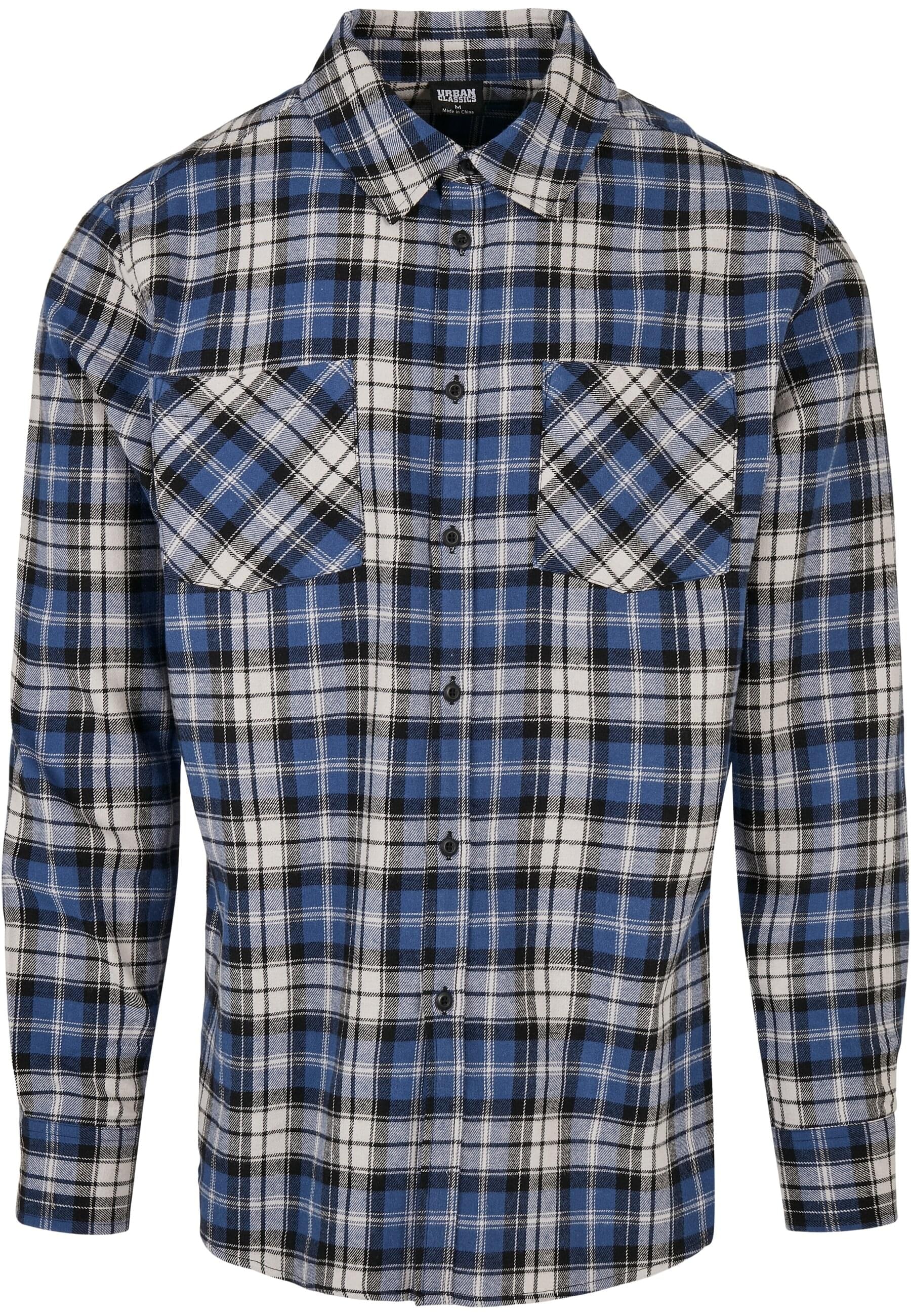 URBAN CLASSICS Langarmhemd "Urban Classics Herren Checked Roots Shirt" 1 St günstig online kaufen