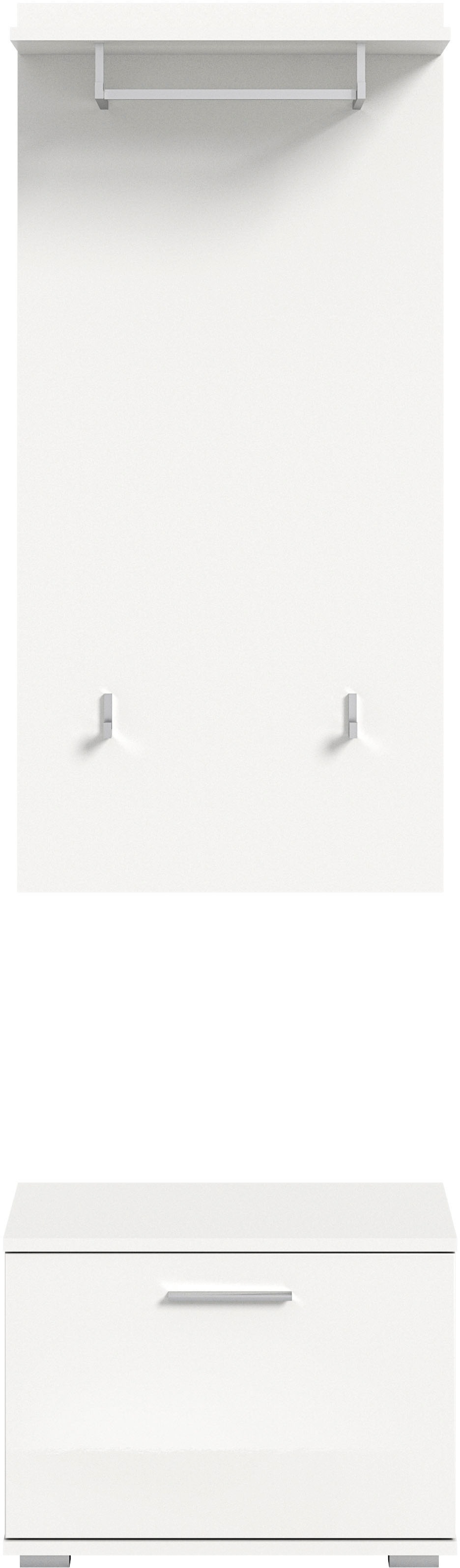 Home affaire Garderoben-Set "Valge, Breite 55cm, 2-tlg. Set, best. aus: Sit günstig online kaufen