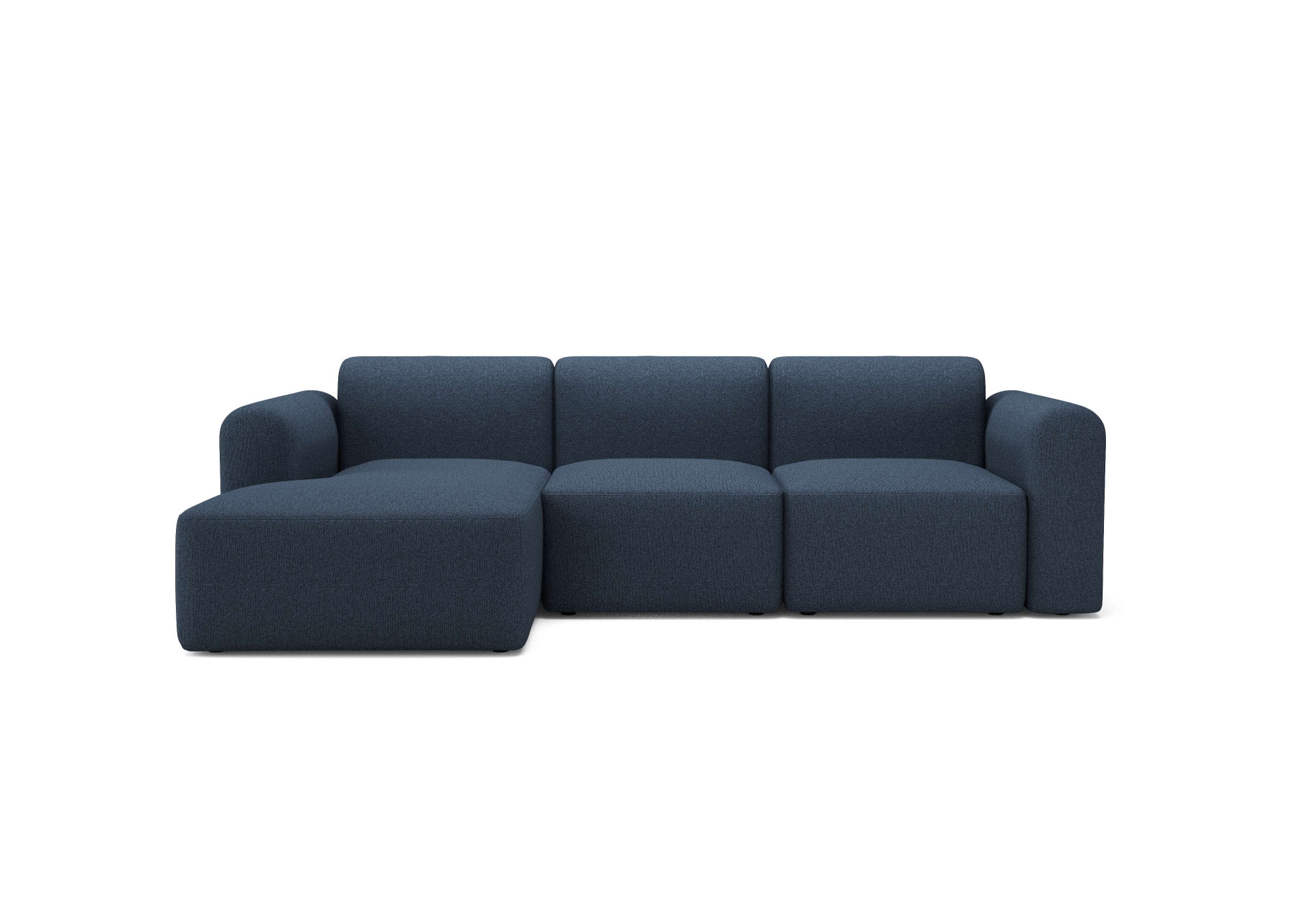 Ecksofa »Rund, Relax-Ecke, Big-Sofa, L-Form, Armlehne,«, in Bouclé, Kaltschaum im...