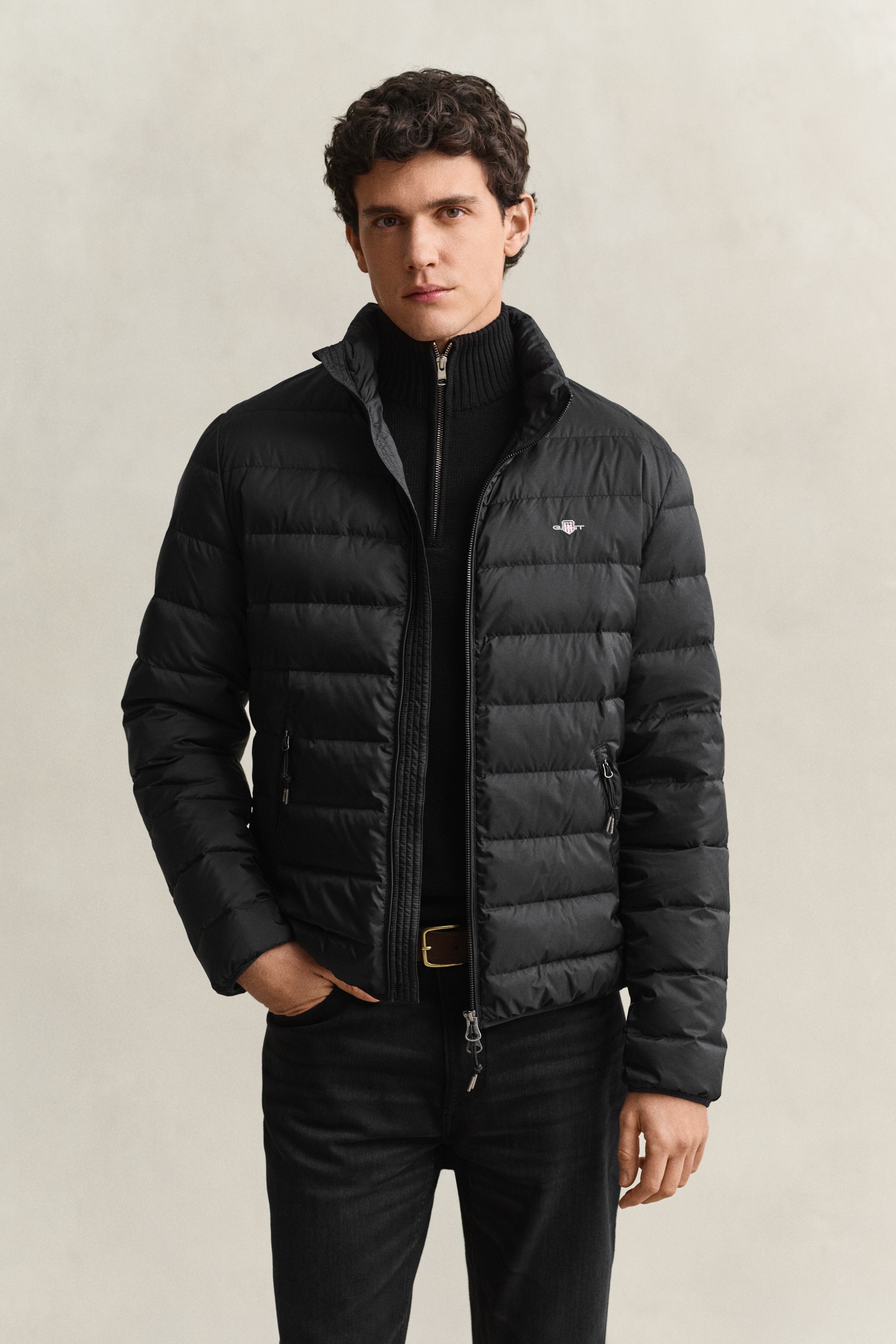 Gant Steppjacke "LIGHT DOWN JACKET" ohne Kapuze Regular fit mit Stehkragen
