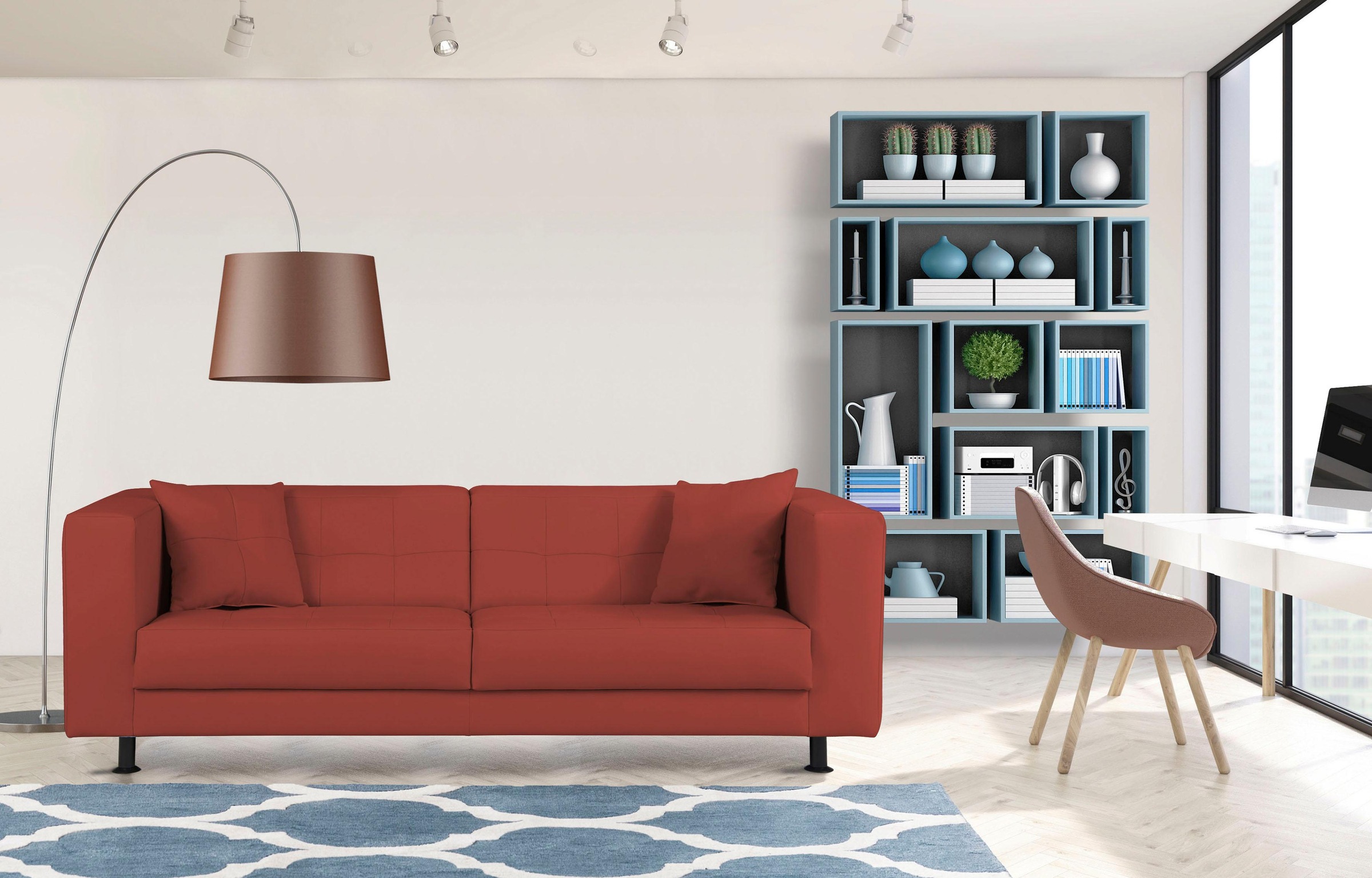 Home affaire 3-Sitzer "Bengo" mit Steppung im Sitz- und Rückenbereich, incl günstig online kaufen