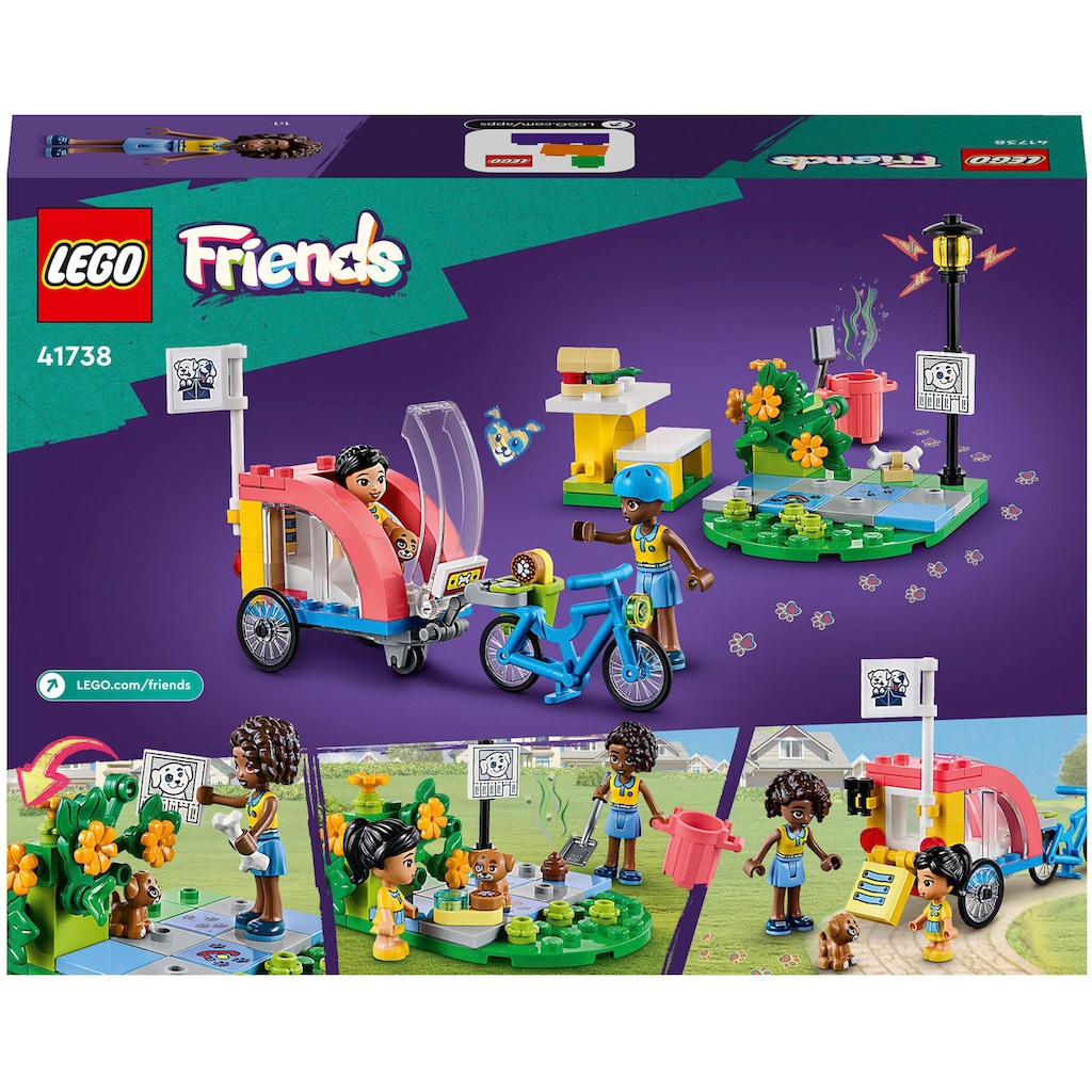 LEGO® Konstruktionsspielsteine »Hunderettungsfahrrad (41738), LEGO® Friends«, (125 St.)