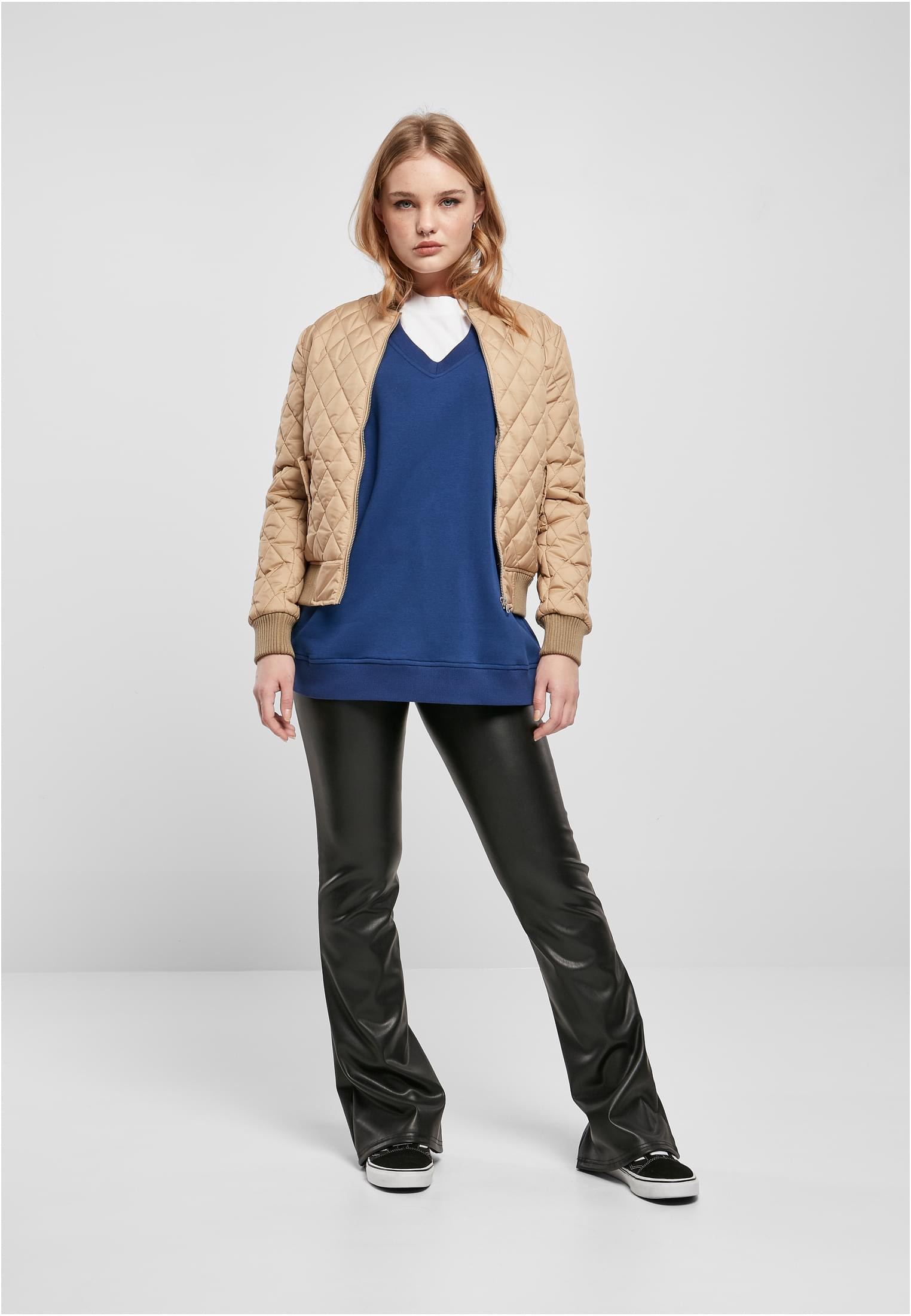 URBAN CLASSICS Outdoorjacke »Damen Jacket«, online (1 St.), Diamond | Kapuze kaufen BAUR ohne Ladies Nylon Quilt
