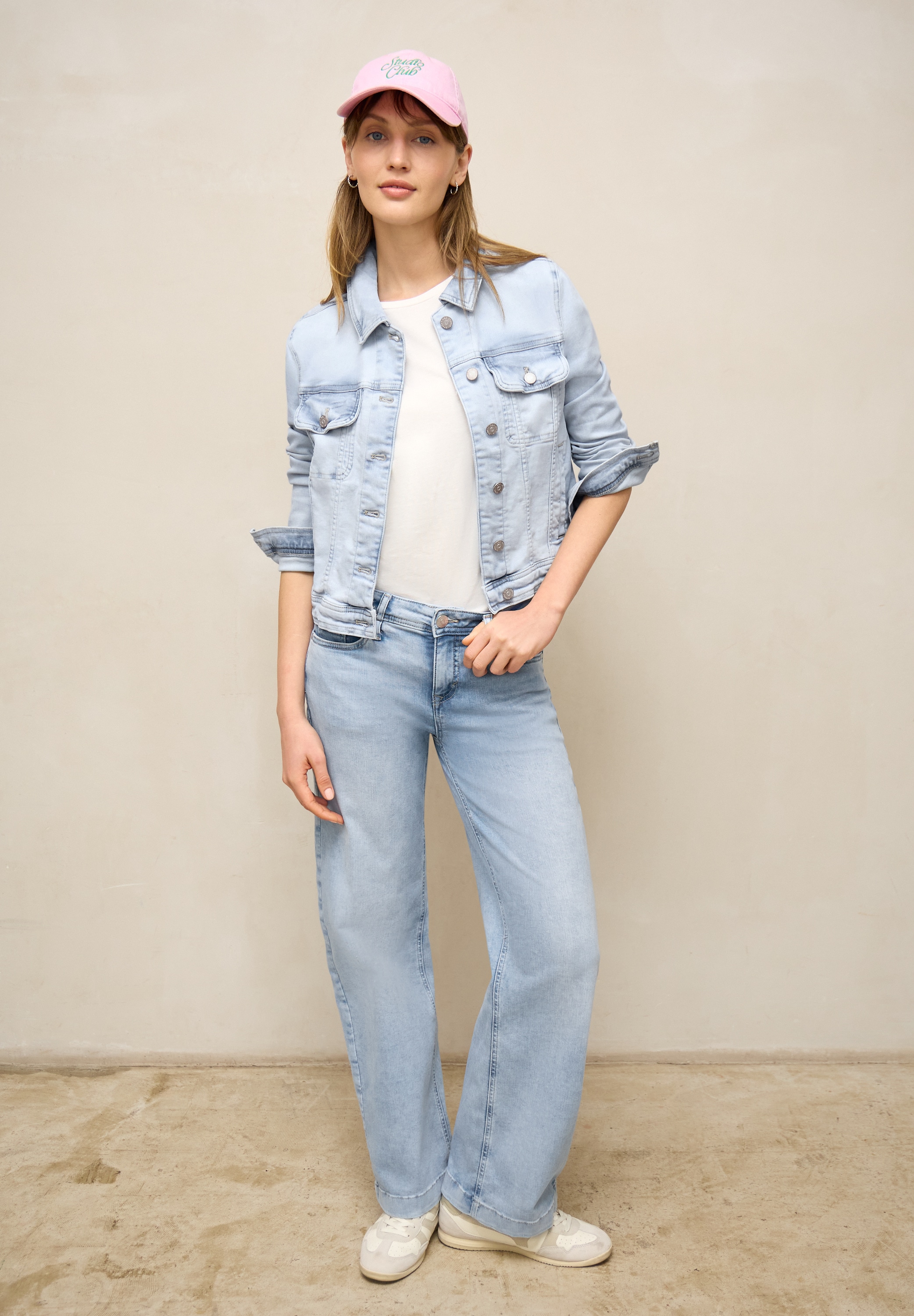 STREET ONE STUDIO Jeansjacke ohne Kapuze mit Brusttaschen