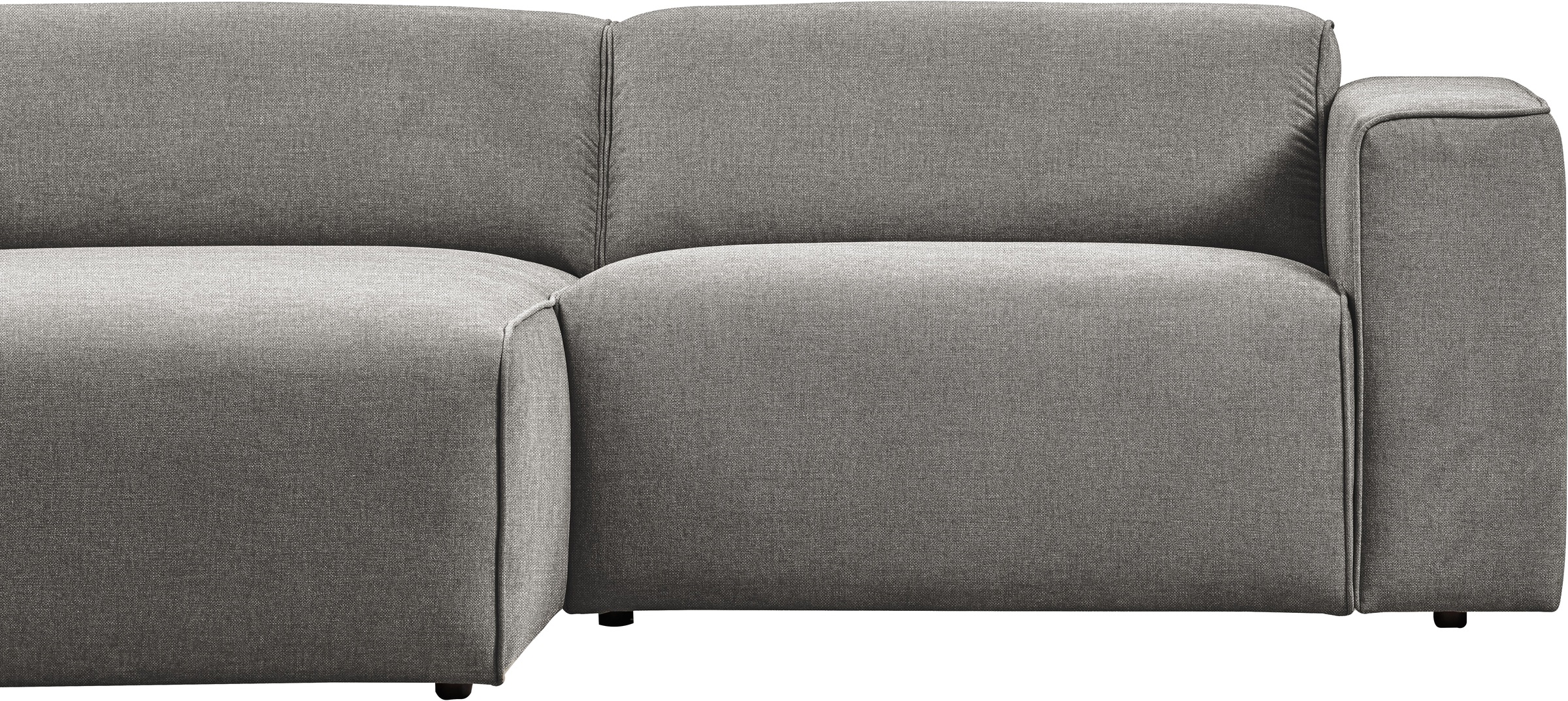 andas Ecksofa »Noord«, mit Kedernaht, Breite 234 cm, Cord, Struktur, Webstoff