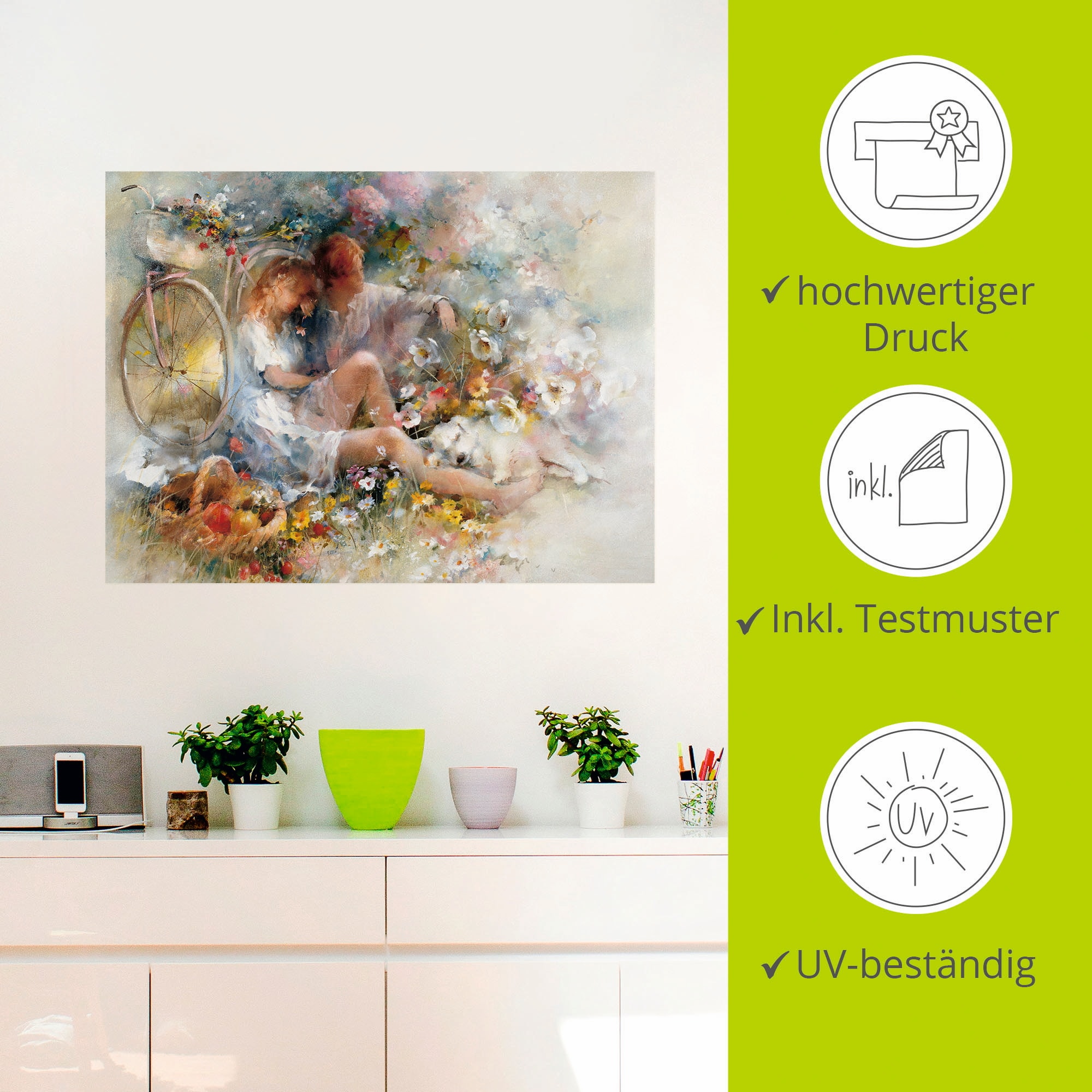 Artland Wandbild »Reise im Frühjahr«, Paar, (1 St.), als Leinwandbild, Poster, Wandaufkleber in verschied. Größen