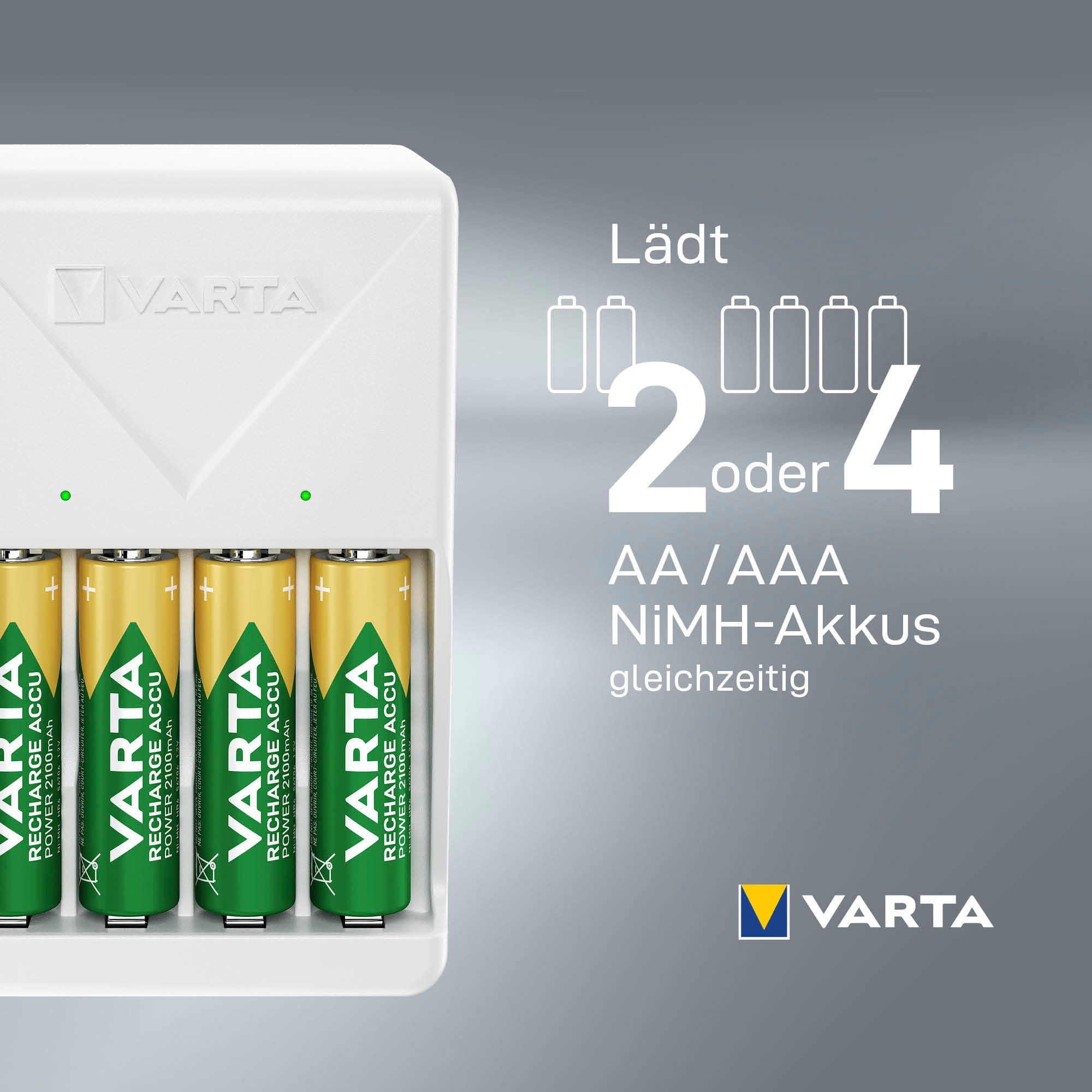 VARTA Batterie-Ladegerät »Plug Charger«, (1 St.)