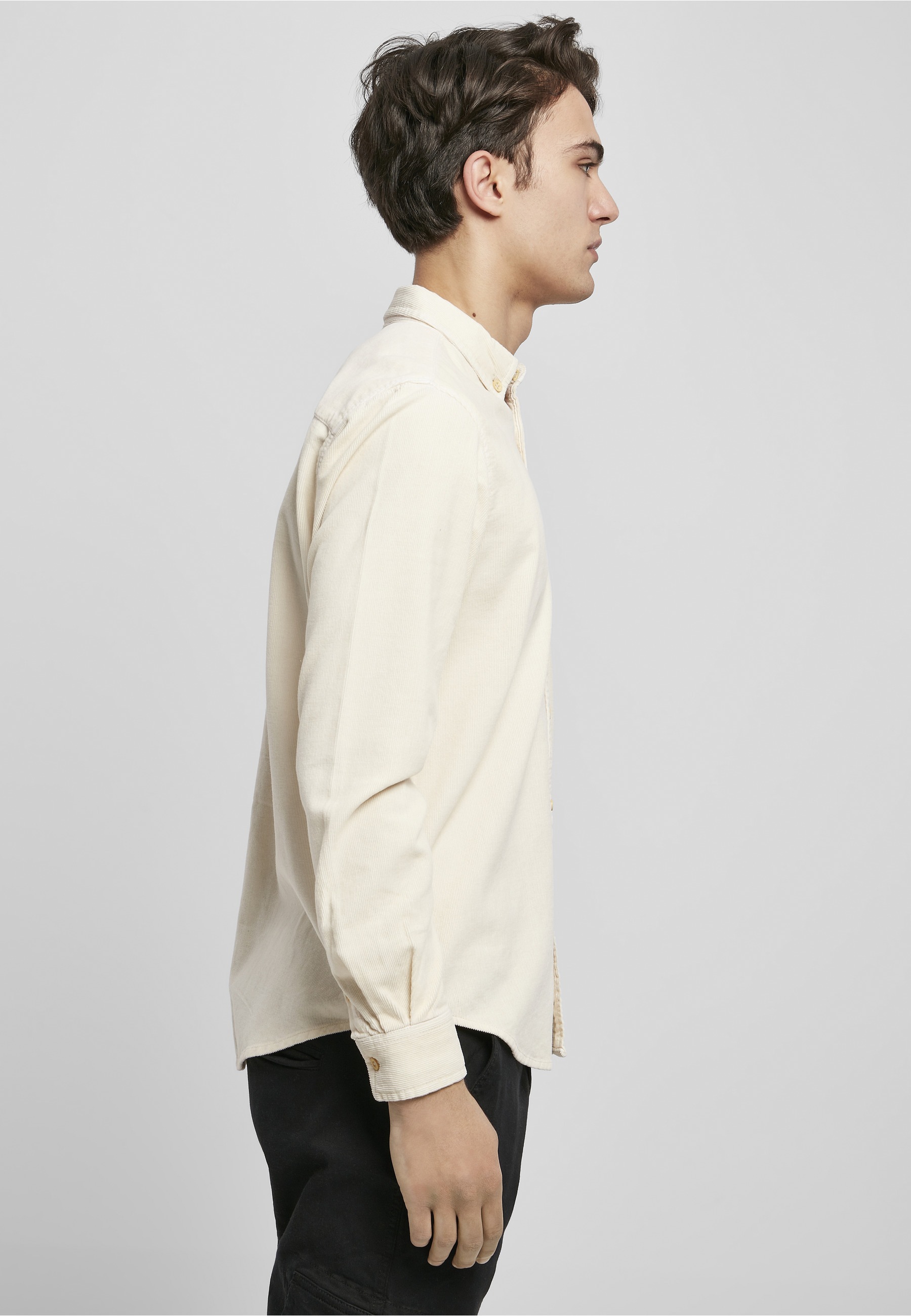 URBAN CLASSICS Langarmhemd »Urban Classics Herren Corduroy Shirt« 1 Stk.