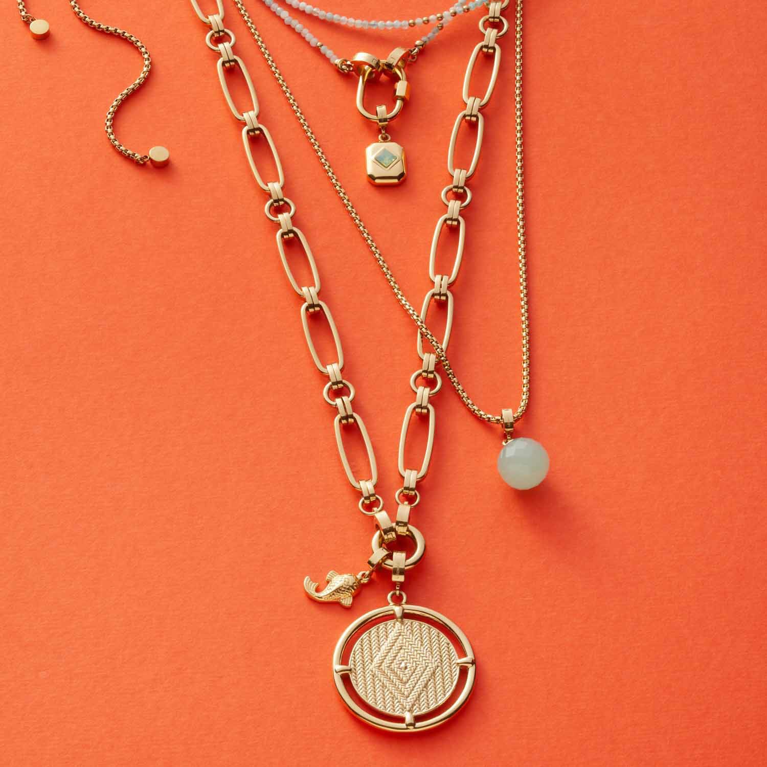 LEONARDO Mathilde Clip&Mix Charm Necklace Gold 3