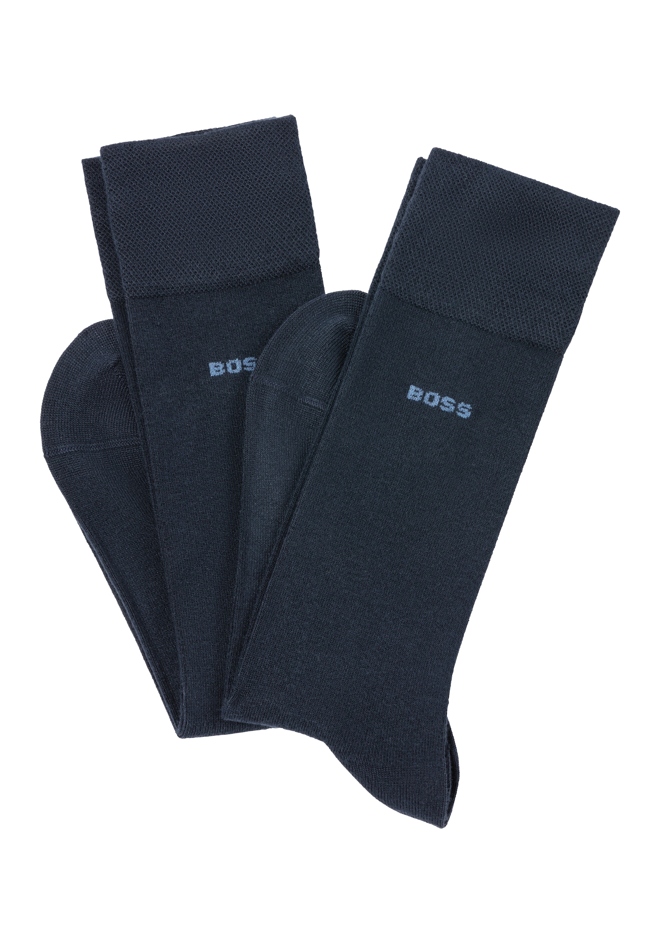 BOSS Businesssocken "2P RS Bamboo 1027" Packung, 2 Paar tlg. mit Strickbünd günstig online kaufen