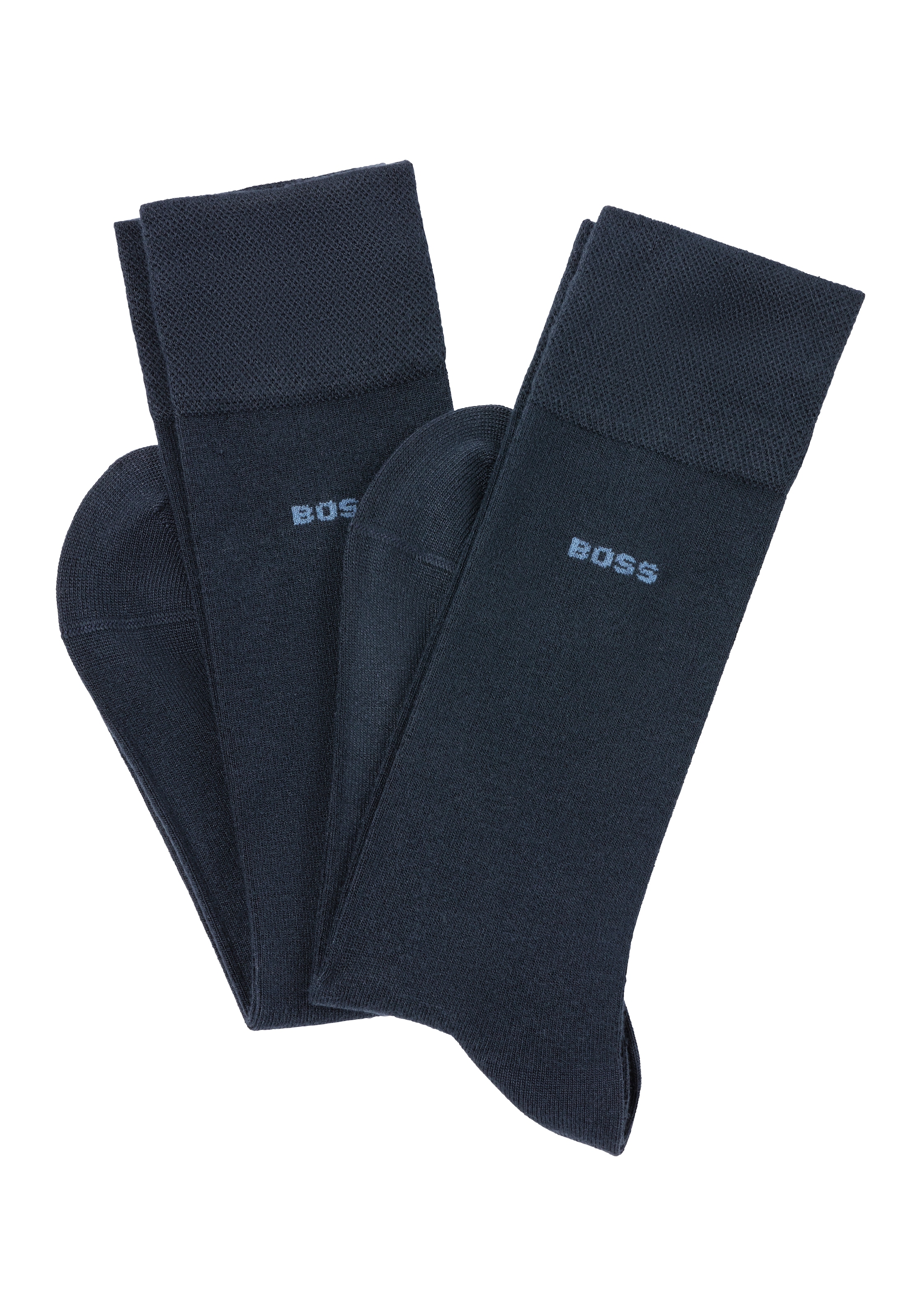 BOSS Businesssocken, (Packung, 2 Paar), mit Strickbündchen günstig online kaufen