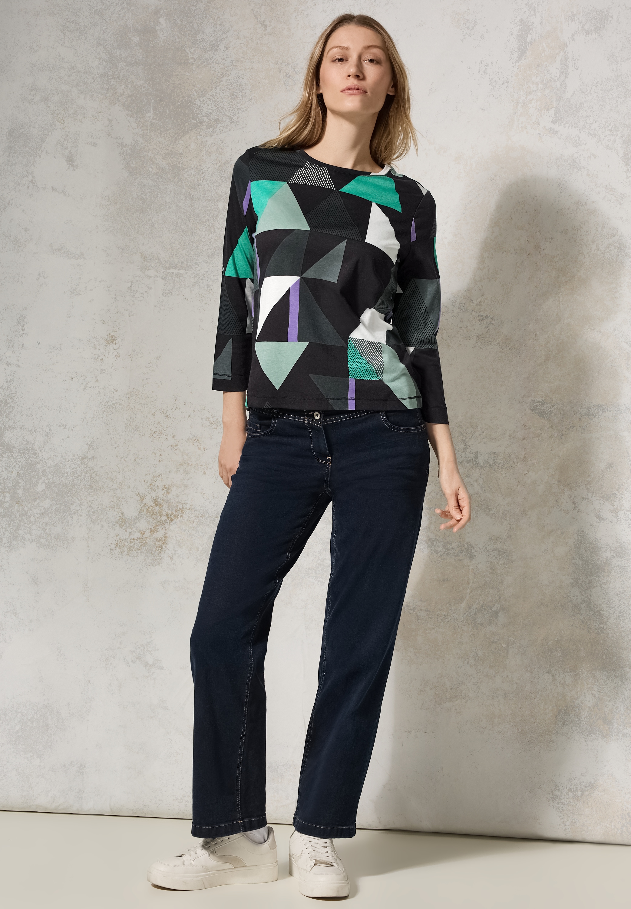 Cecil Print-Shirt, im soften Baumwoll-Mix