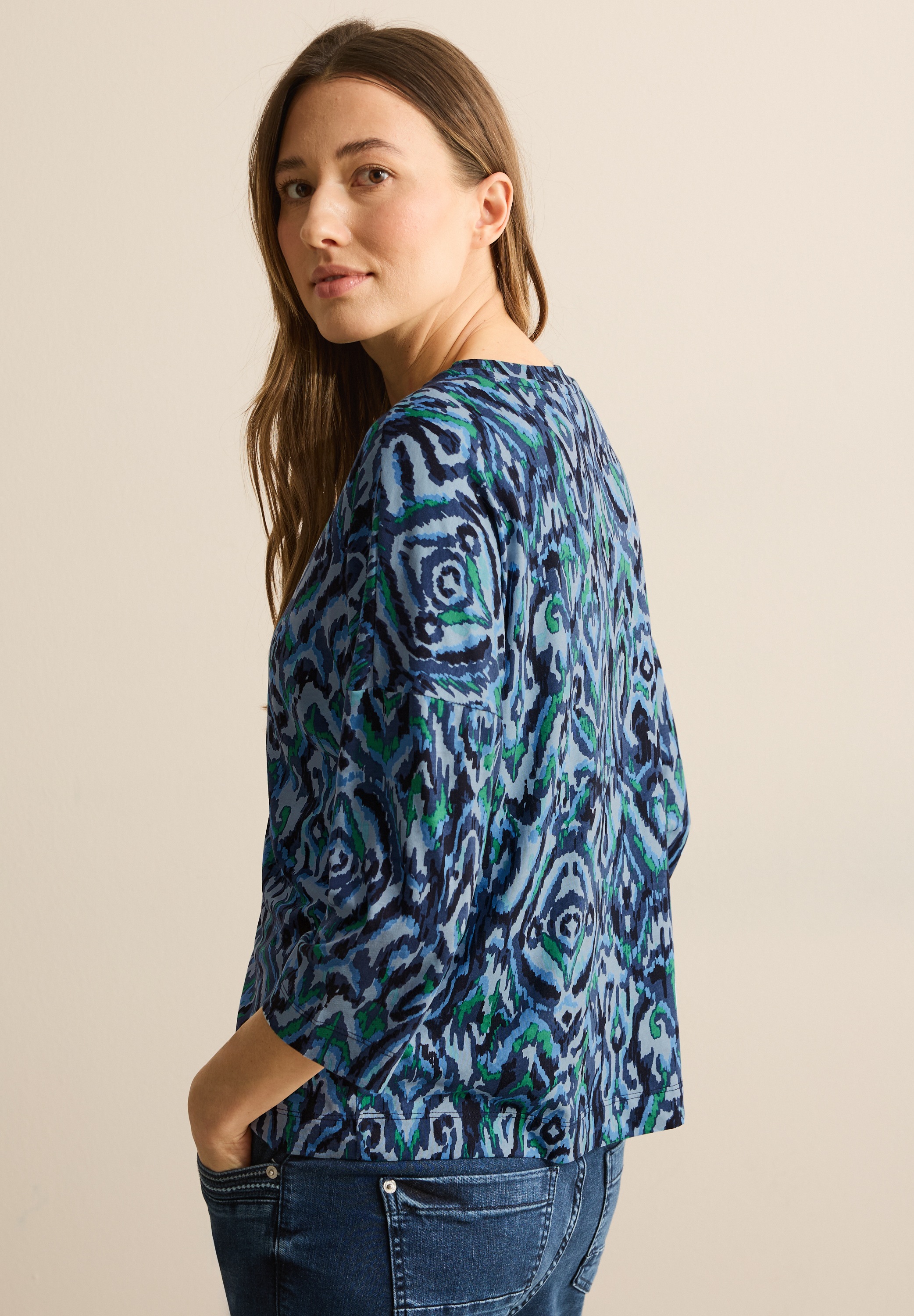 Cecil 3/4-Arm-Shirt, mit 3/4 Ärmeln