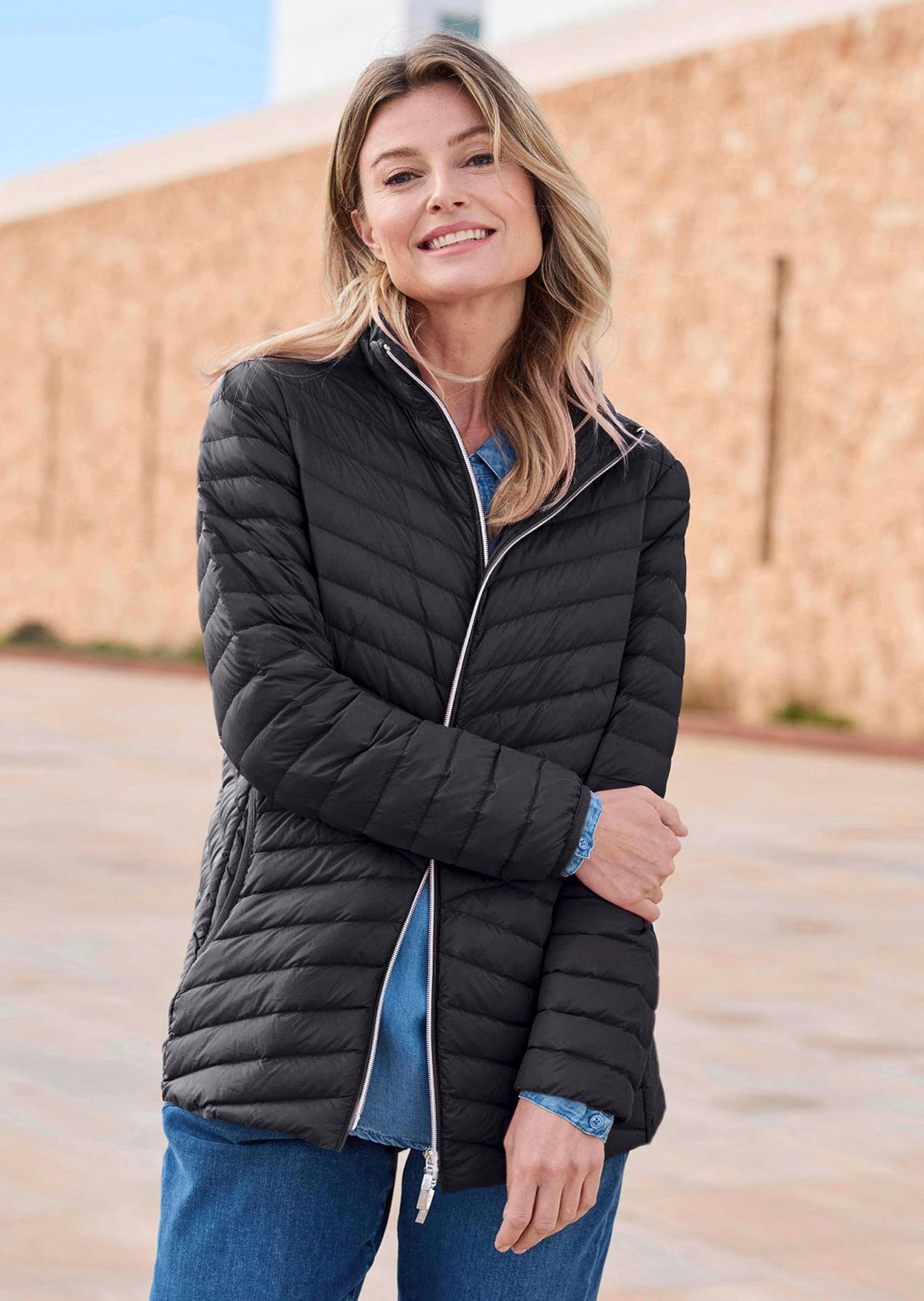 GOLDNER Steppjacke »Kurzgröße Herbstjacke mit Daunen, Stehkragen«