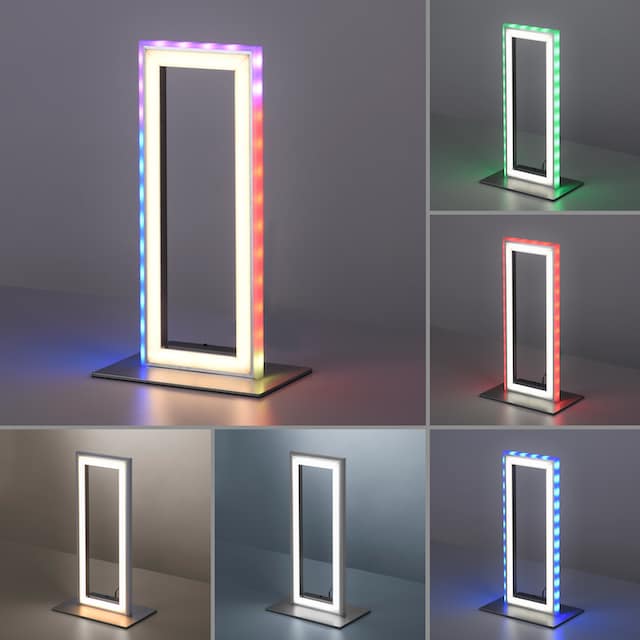 my home LED Tischleuchte »Luan«, 2 flammig-flammig, 2700-5000K, Rainbow-RGB,  Infrarot-Fernbed. Tischlampe | BAUR