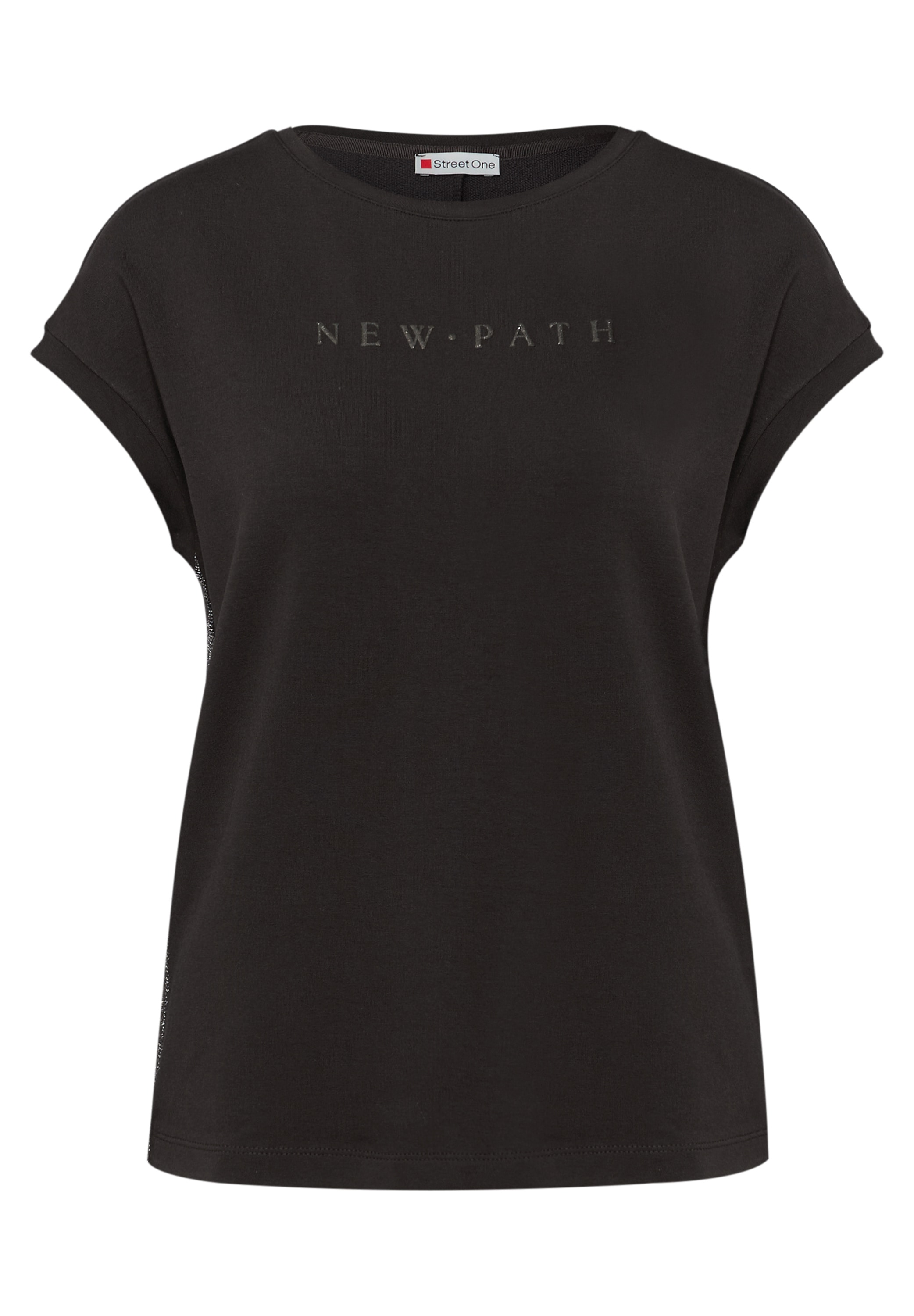STREET ONE T-Shirt, mit Glitzer-Wording-Print