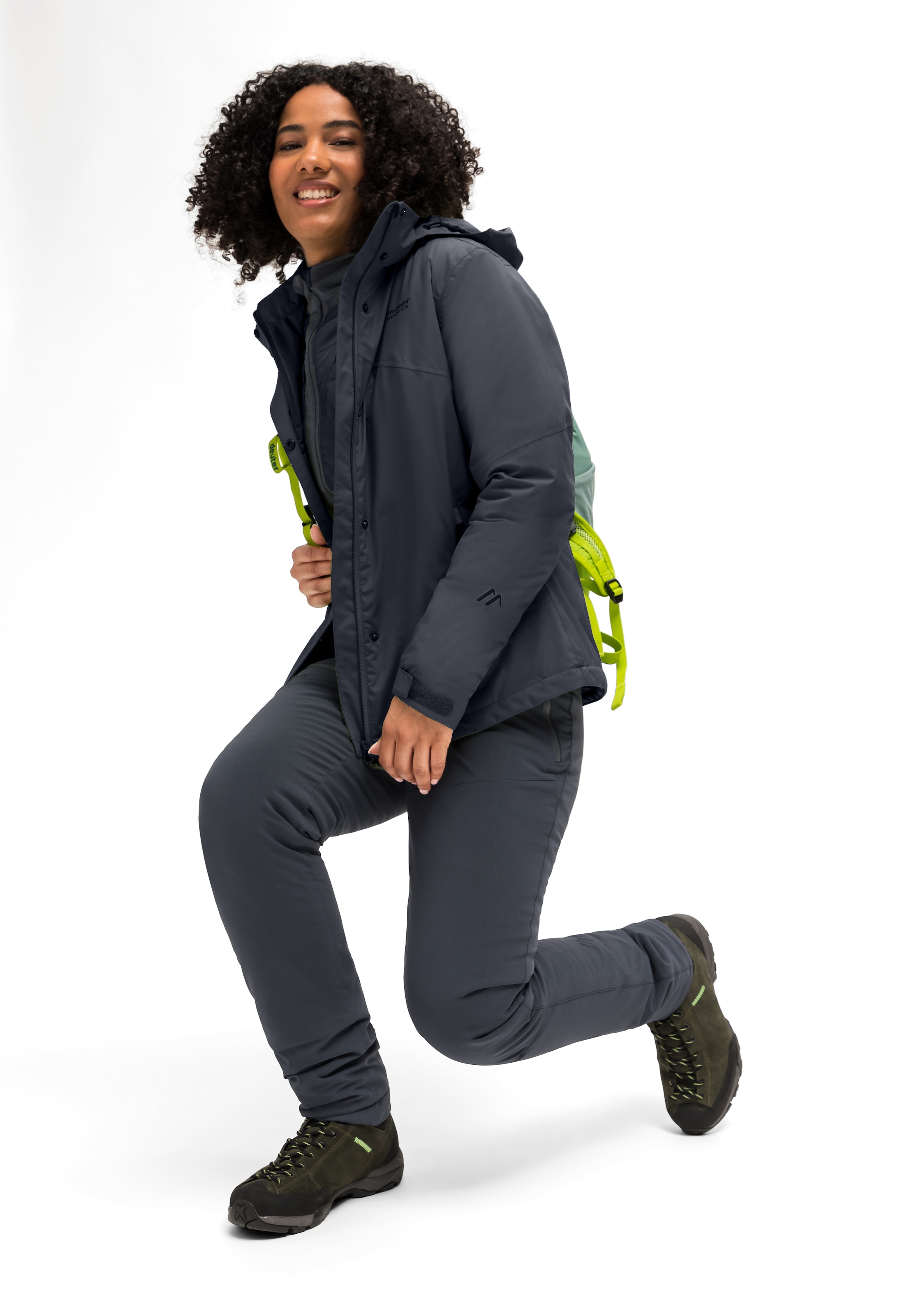 Maier Sports Funktionsjacke »Metor Therm Rec W« warme Damen Jacke mit Kapuze, Winterjacke wasserdicht atmungsaktiv