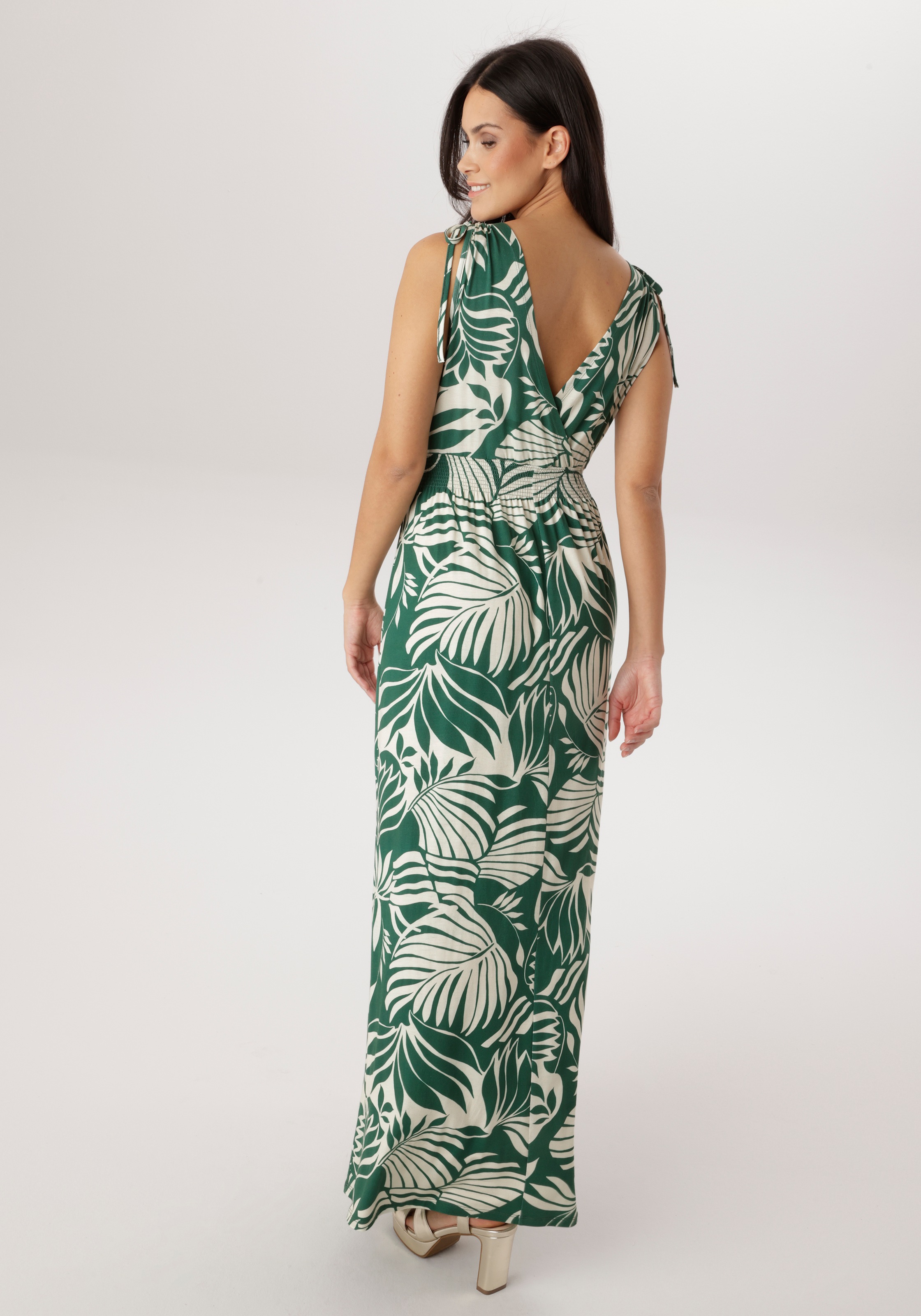 Aniston SELECTED Sommerkleid mit breiten Trägern zum Raffen - NEUE KOLLEKTI günstig online kaufen