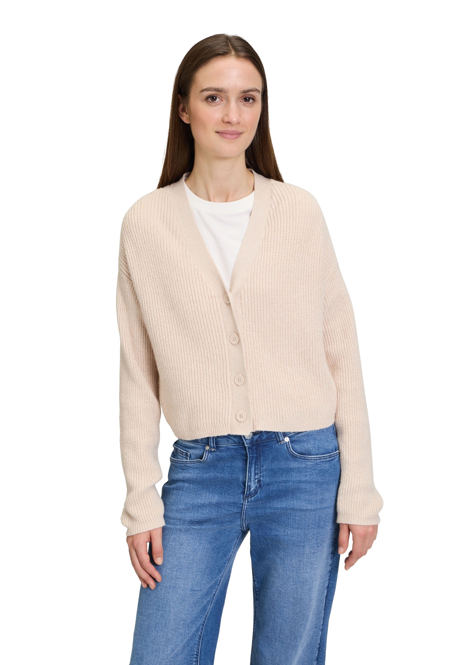 Cartoon Strickjacke "Cartoon Damen Basic-Strickjacke mit V-Ausschnitt" 1 tl günstig online kaufen