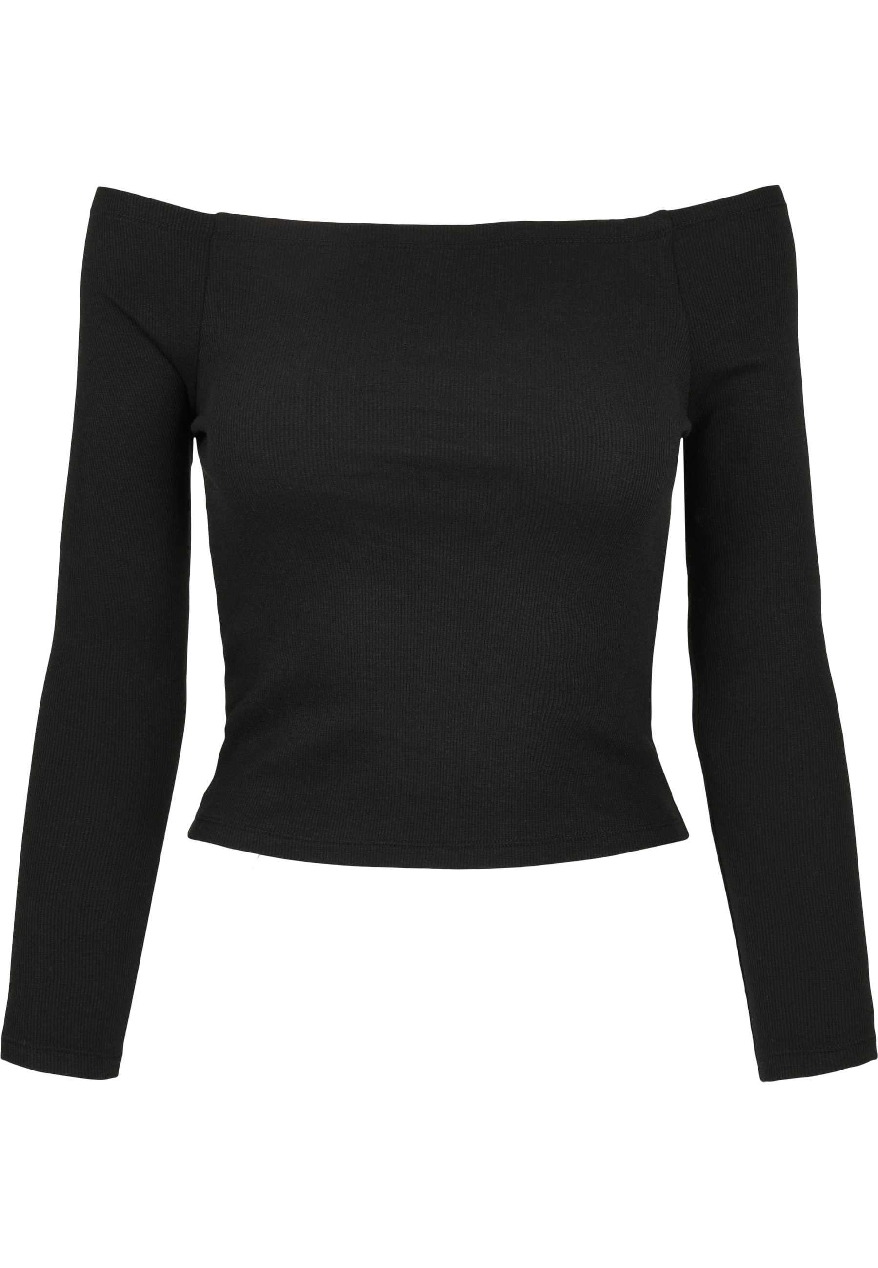 URBAN CLASSICS Langarmshirt "Urban Classics Damen Ladies Off Shoulder Rib Longsleeve" 1