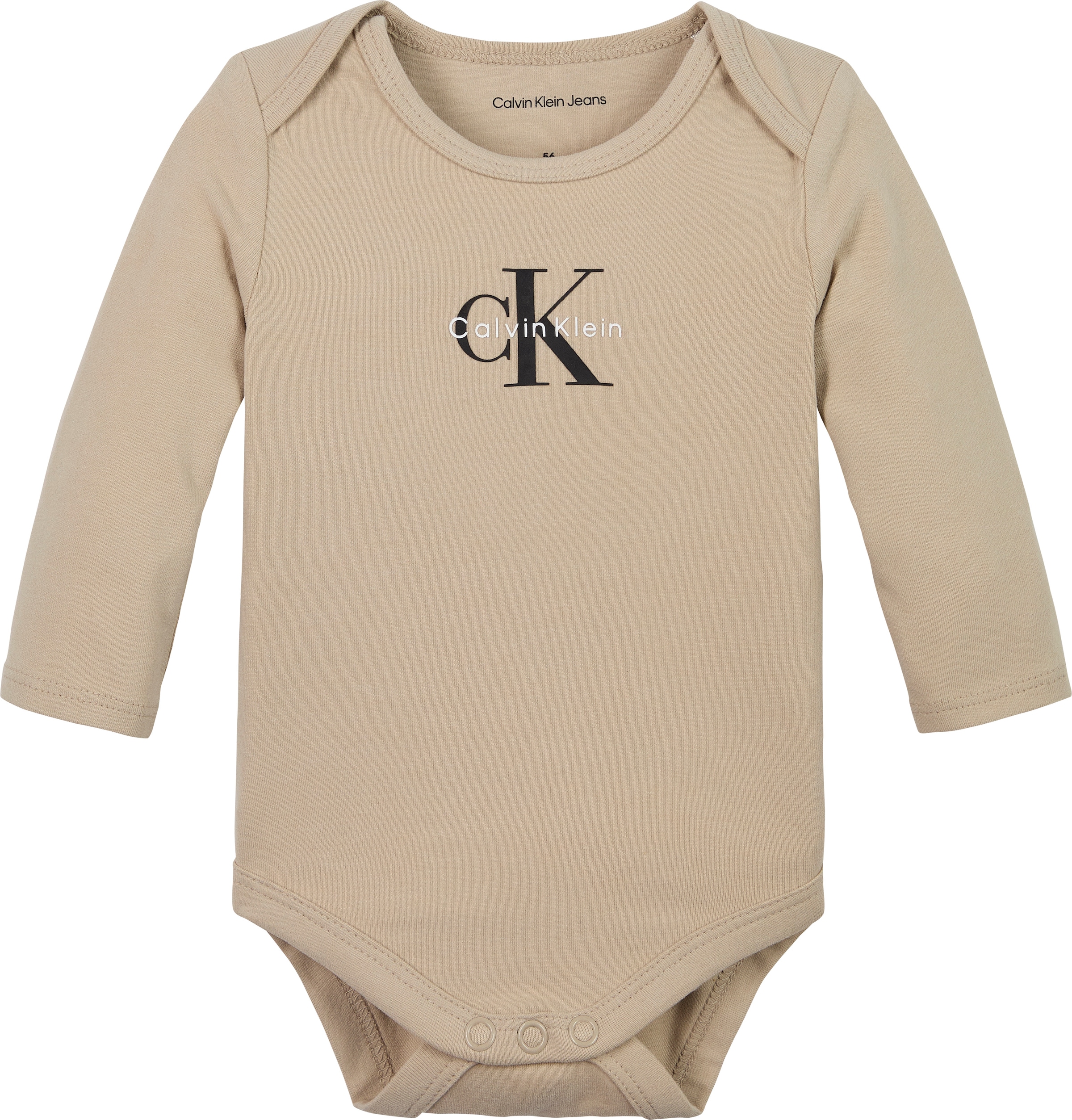 Calvin Klein Jeans Langarmbody "MONOGRAM LS BODY" für Babys bis 2 Jahre