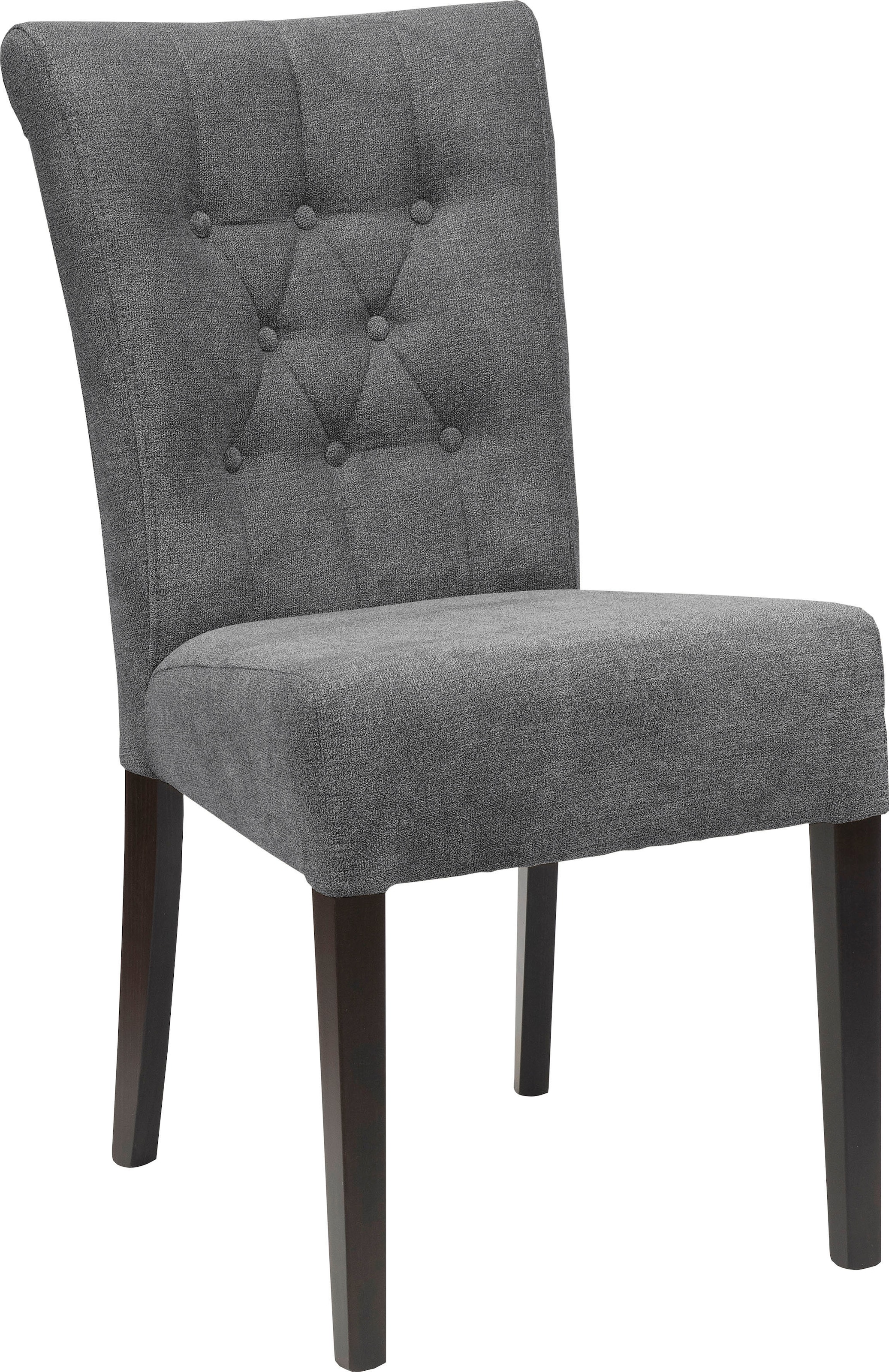 Home affaire Esszimmerstuhl »Queen BESTSELLER«, (Set), 6 St., Feinstruktur, Polsterstuhl mit Knopfheftung, 2er, 4er oder 6er Set
