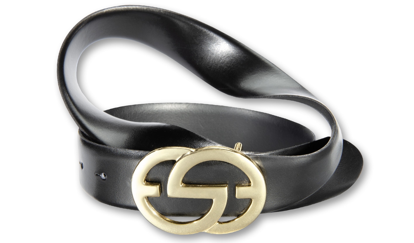 Silbergift Ledergürtel "Ledergürtel im Klassiklook mit Goldschließe" günstig online kaufen