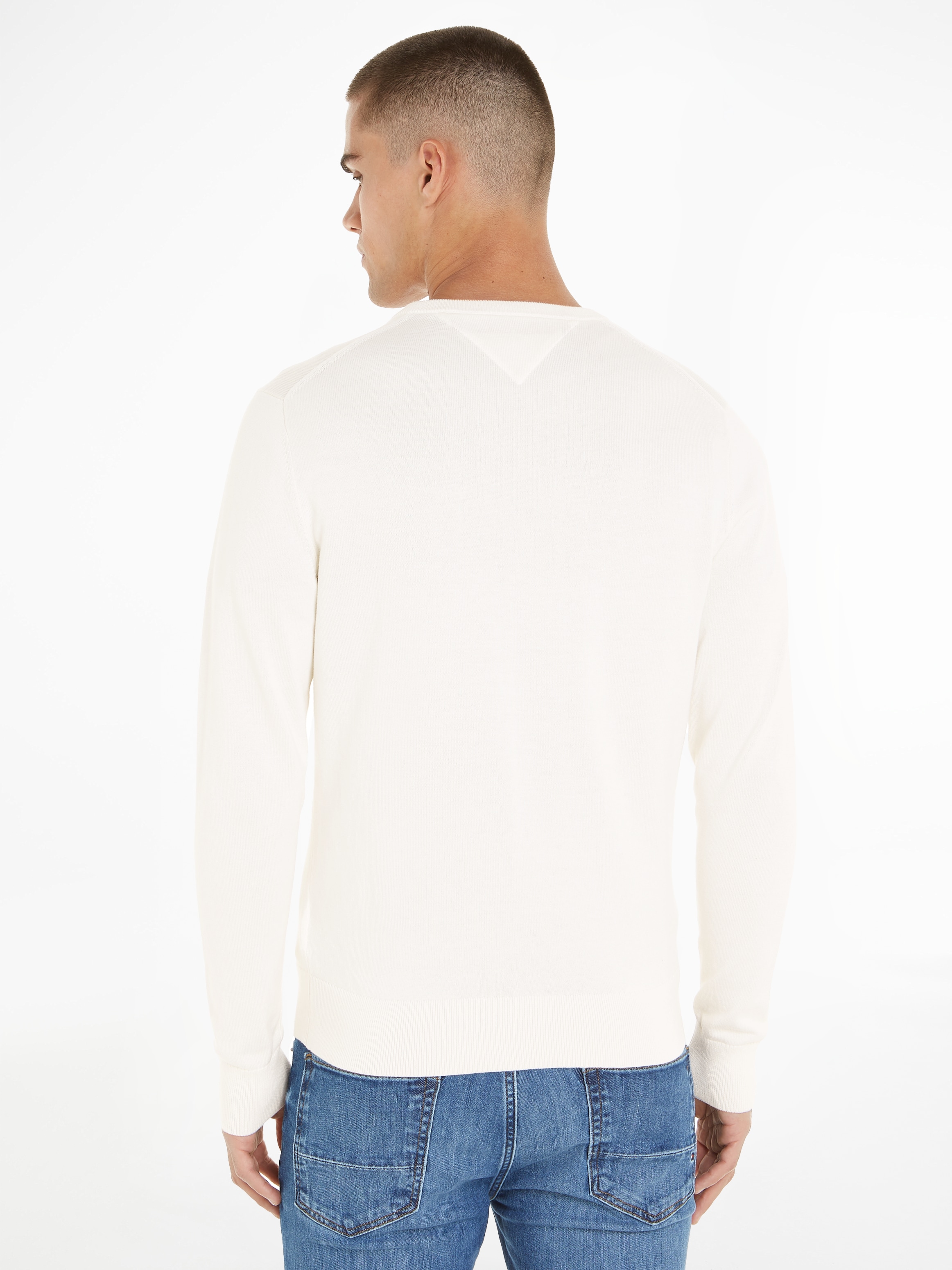 Tommy Hilfiger Strickpullover »ESSENTIAL COTTON V NECK«
