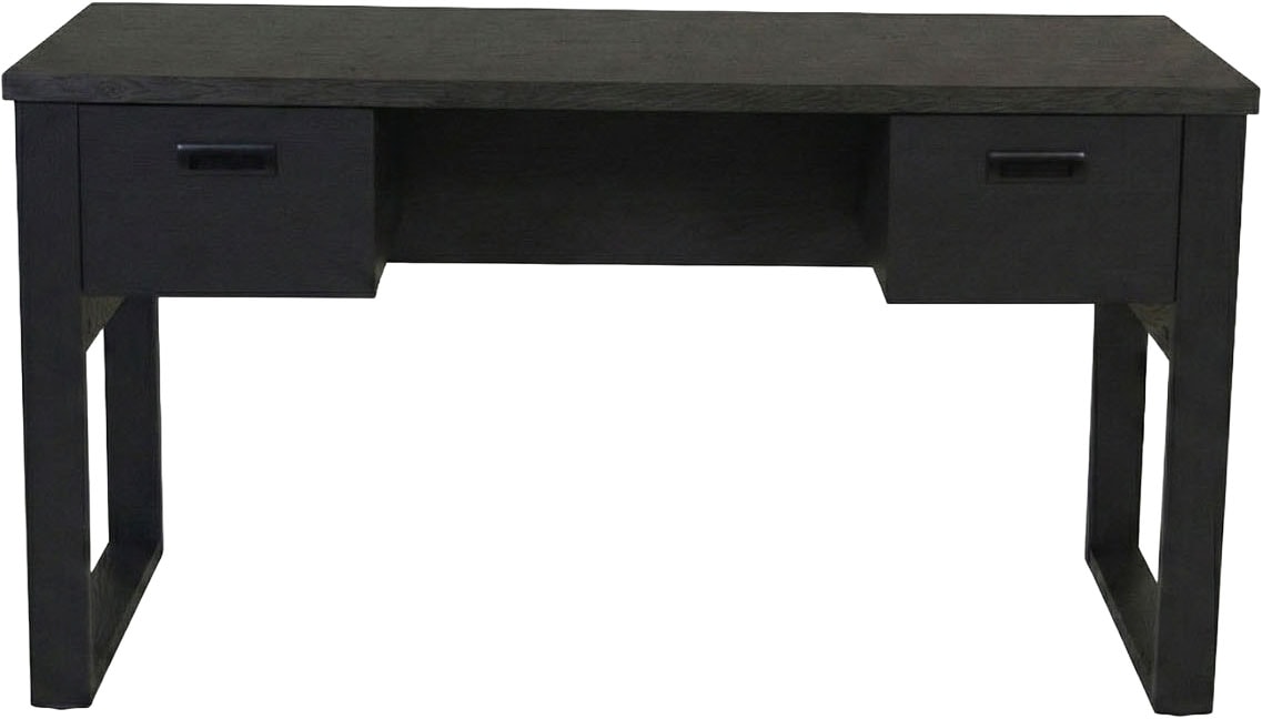 Jahnke Schreibtisch "RIVA D 140" Schreibtisch,Stauraum,2 Türen, Metallgriffe,Eiche-Optik,Breite:140 cm