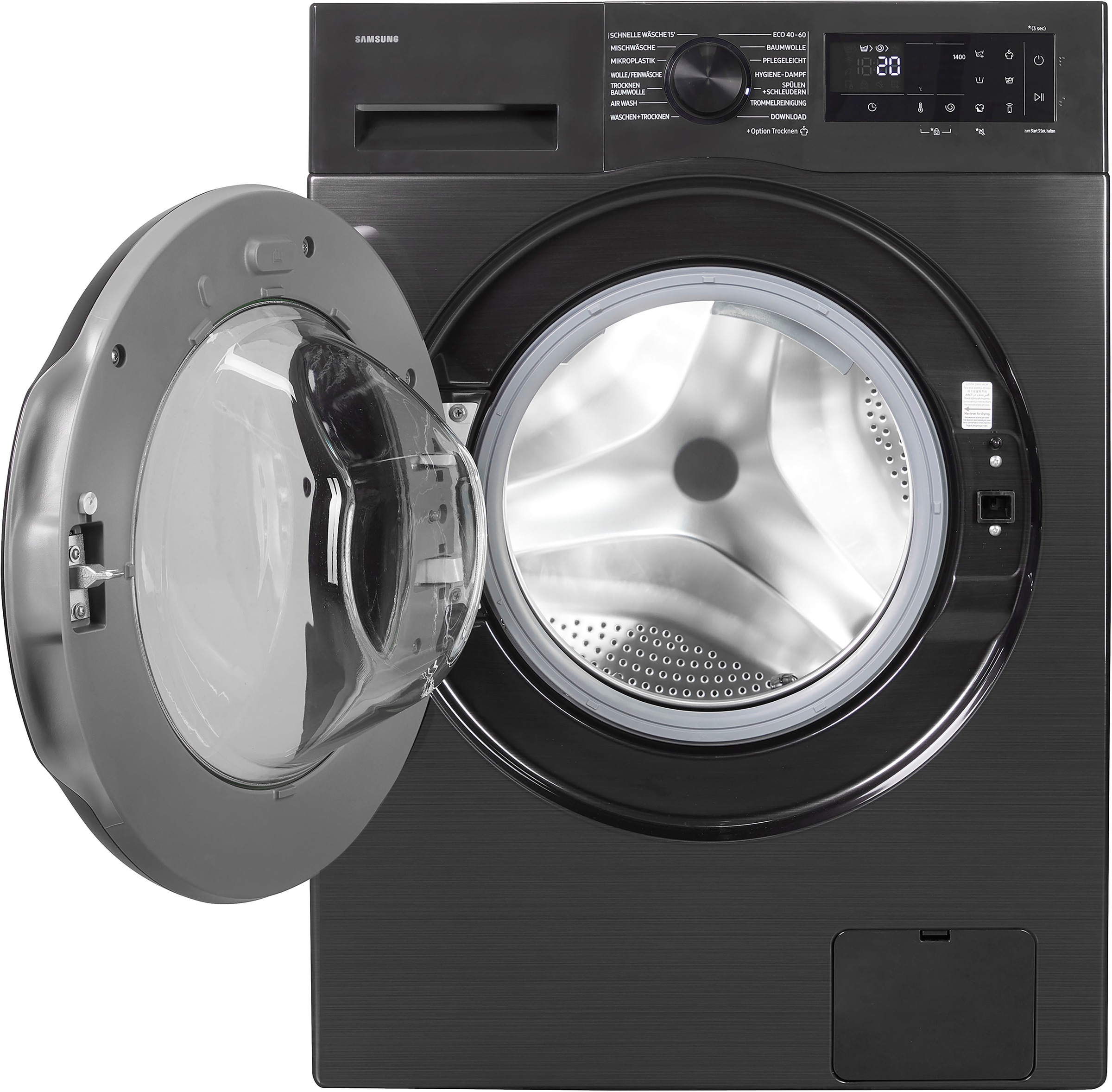 Samsung Waschtrockner "WD9EDG5B15BBEG" WD5000D 9 kg /6 kg 72 dB(A) Hygiene günstig online kaufen