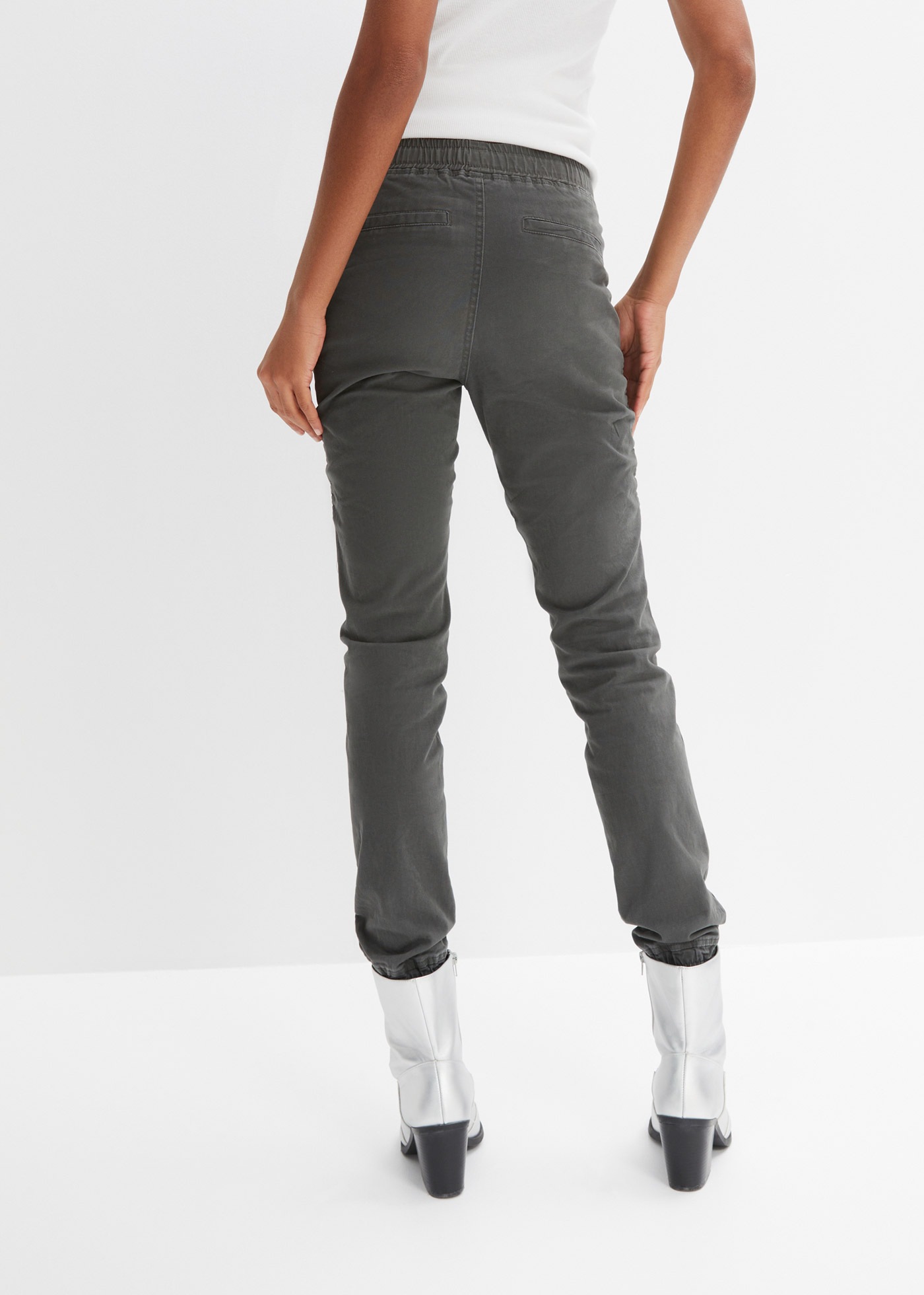 bonprix Stoffhose "Hose mit Biker-Details" Hose mit Biker-Details günstig online kaufen