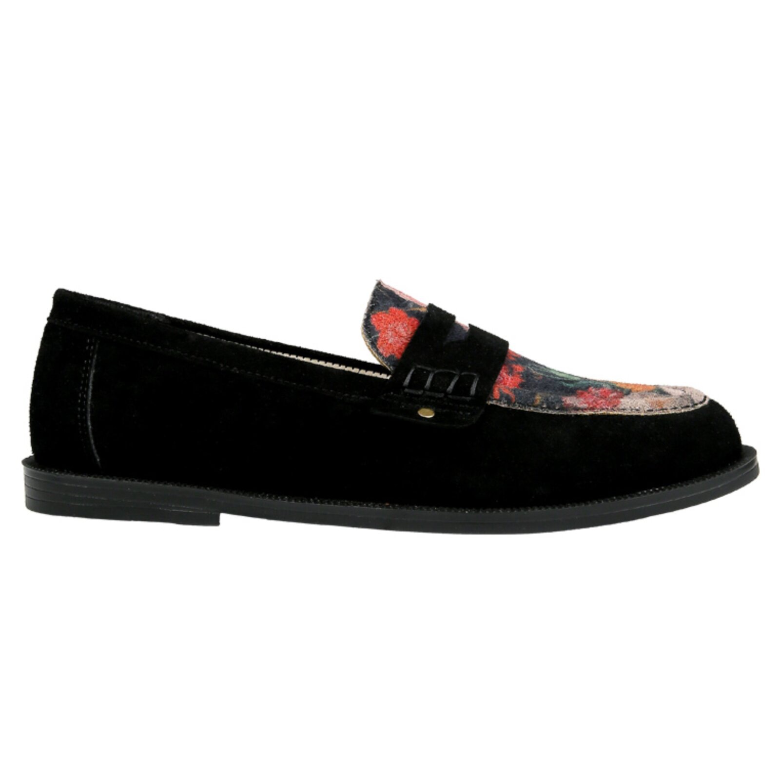 DOGO Loafer »Moriso Loafer Black Floral Damen Halbschuhe«  Handgefertigt