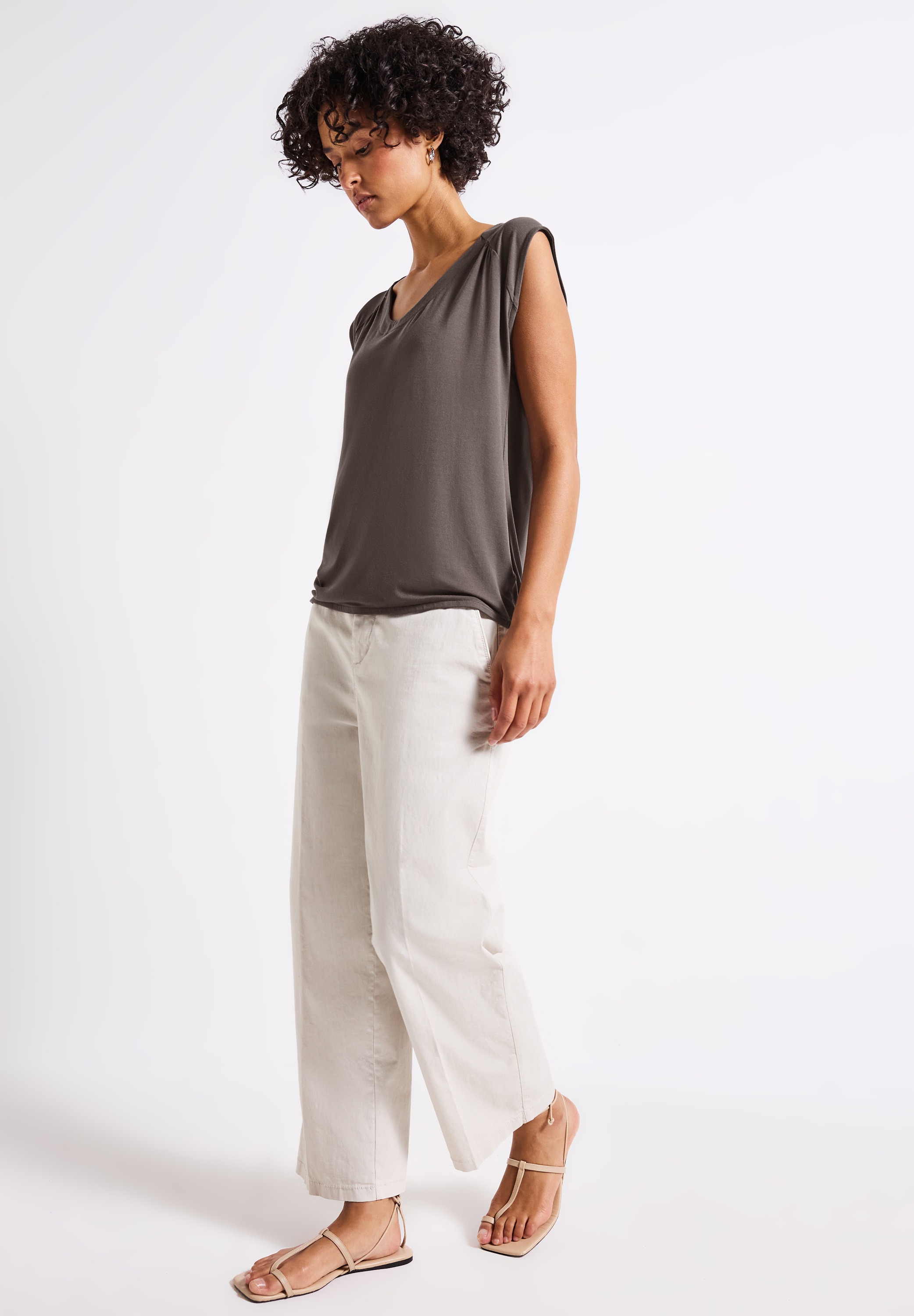 STREET ONE Tanktop, aus Jersey in Unifarbe