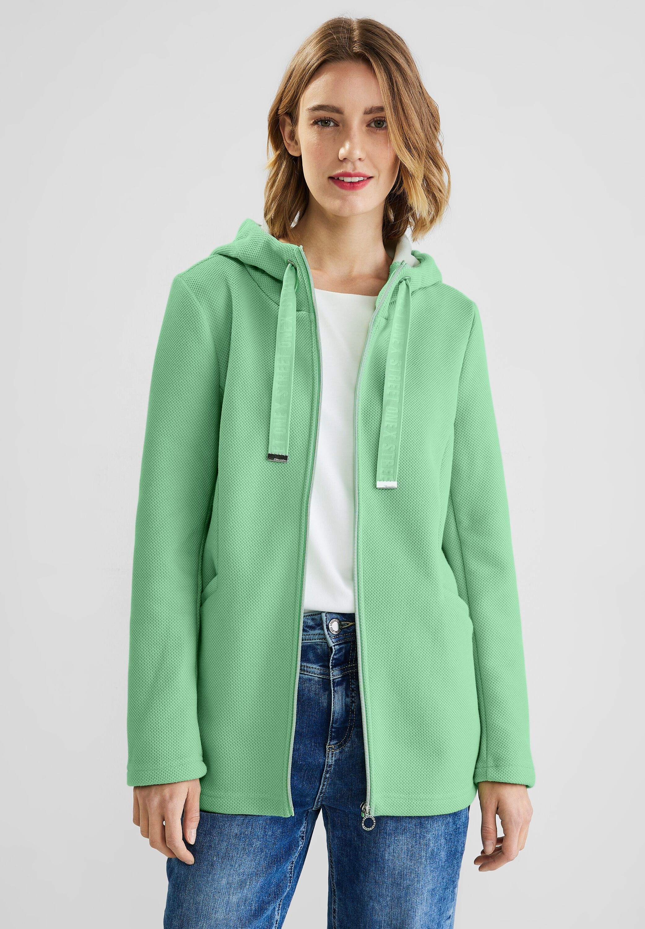 STREET ONE Kurzjacke, mit Kapuze, mit Kapuze mit Tunnelzugband